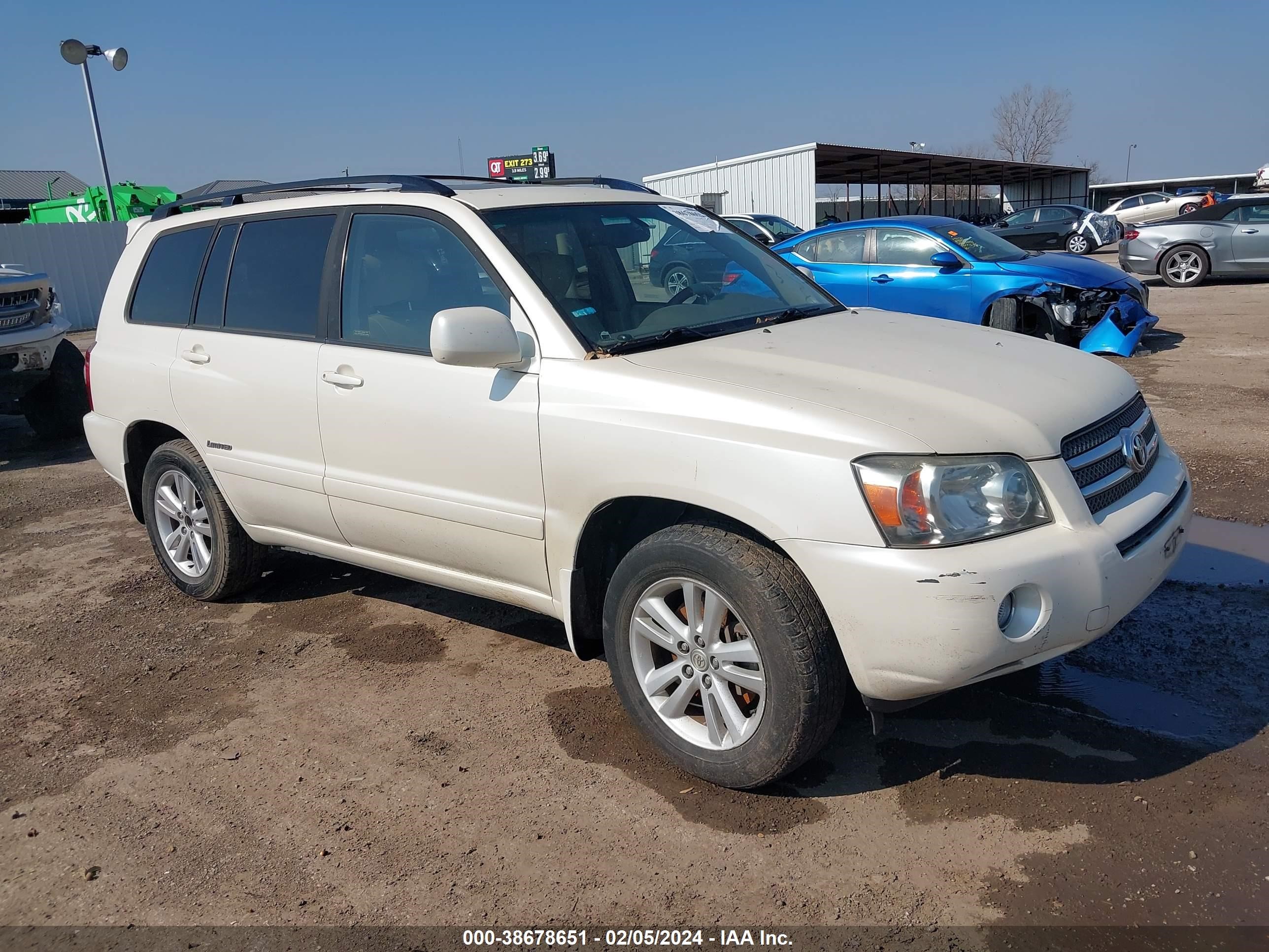 TOYOTA HIGHLANDER 2006 jtedw21a560016167