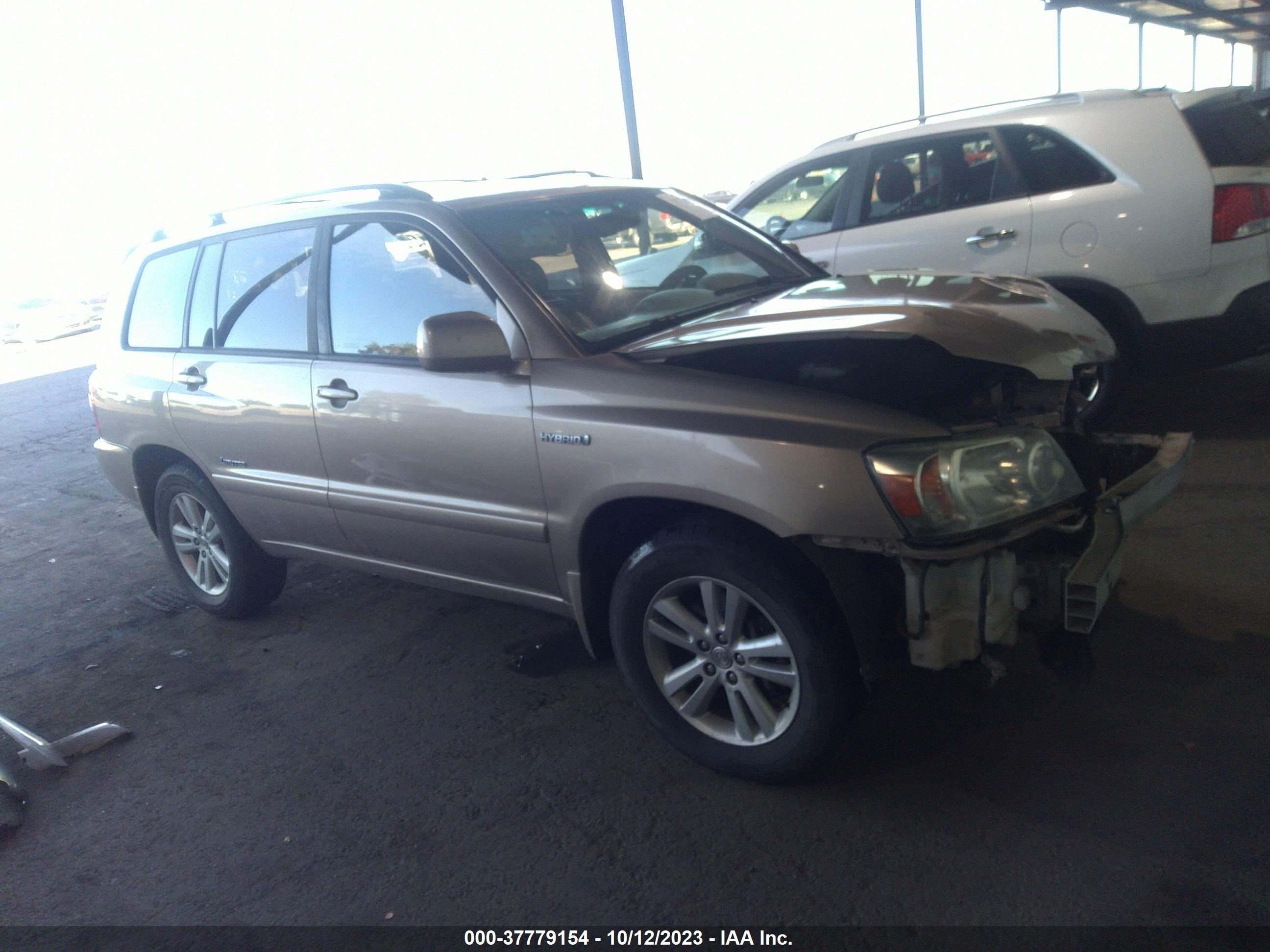 TOYOTA HIGHLANDER 2007 jtedw21ax70016652