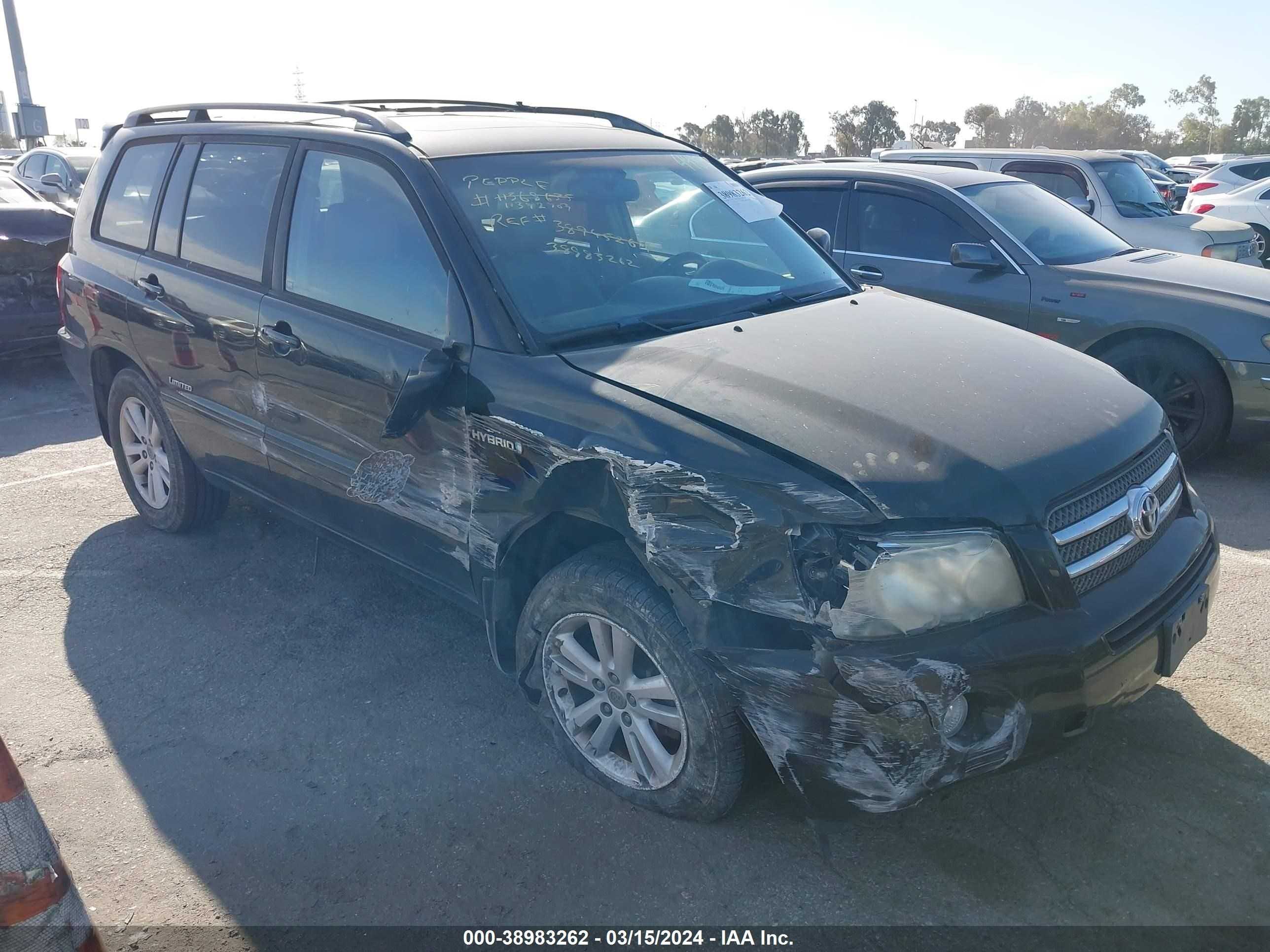 TOYOTA HIGHLANDER 2007 jtedw21ax70022208