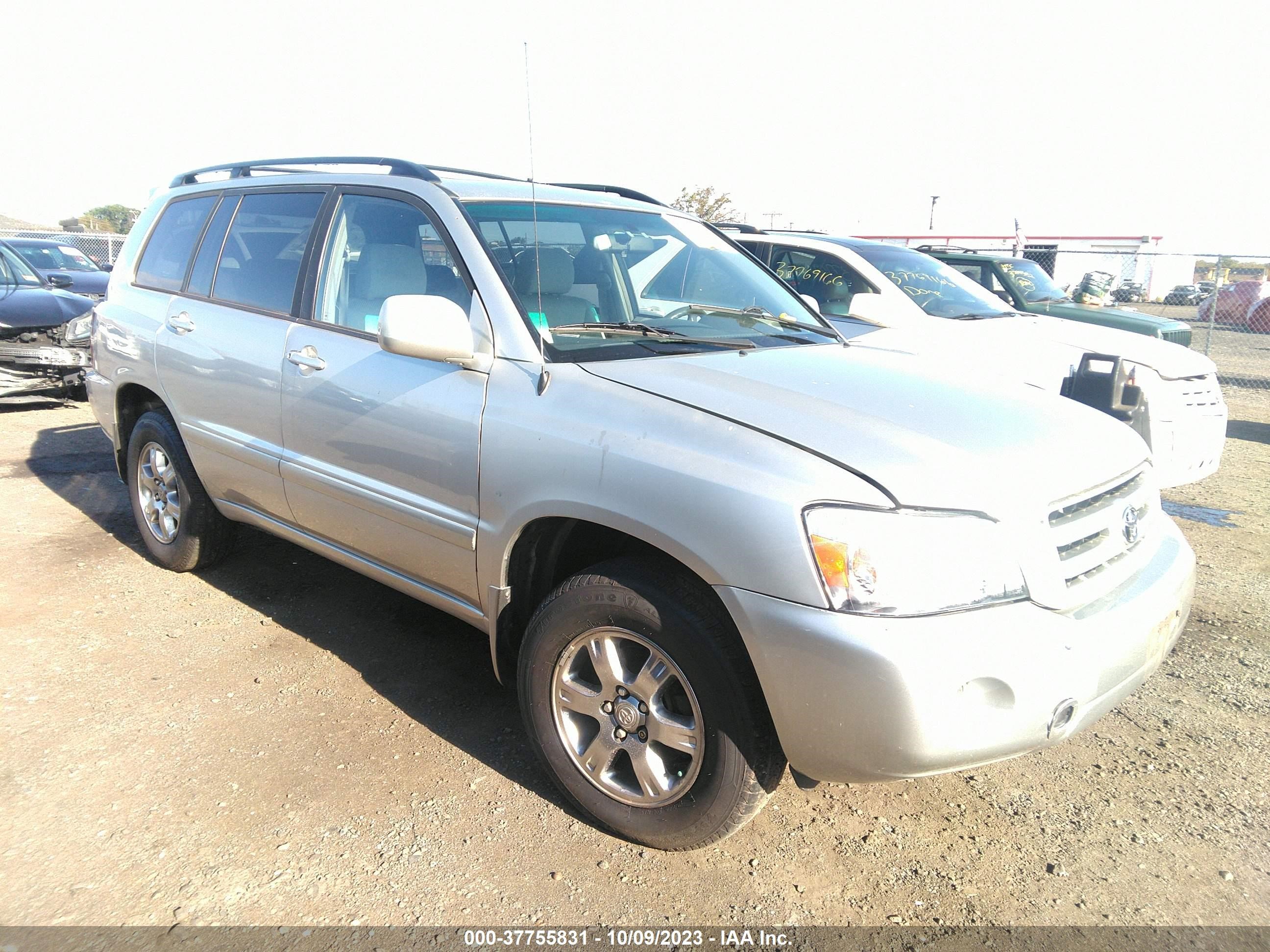 TOYOTA HIGHLANDER 2005 jteep21a050128360