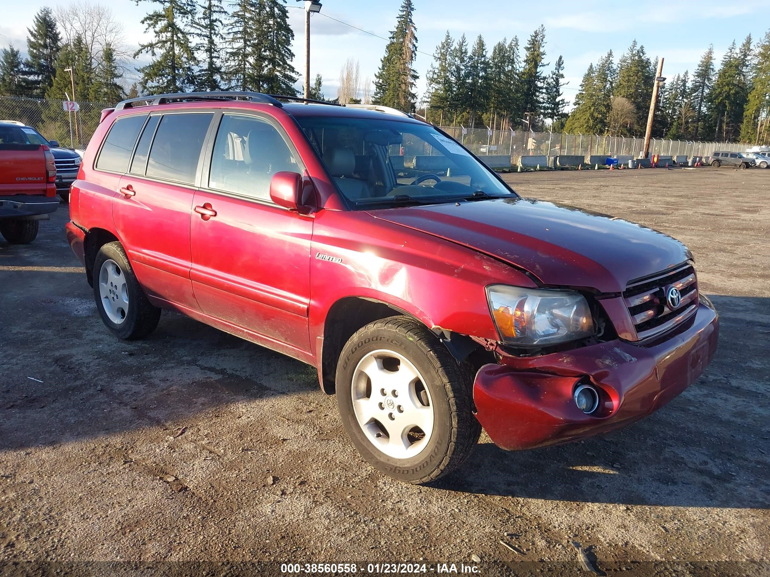 TOYOTA HIGHLANDER 2006 jteep21a060140039