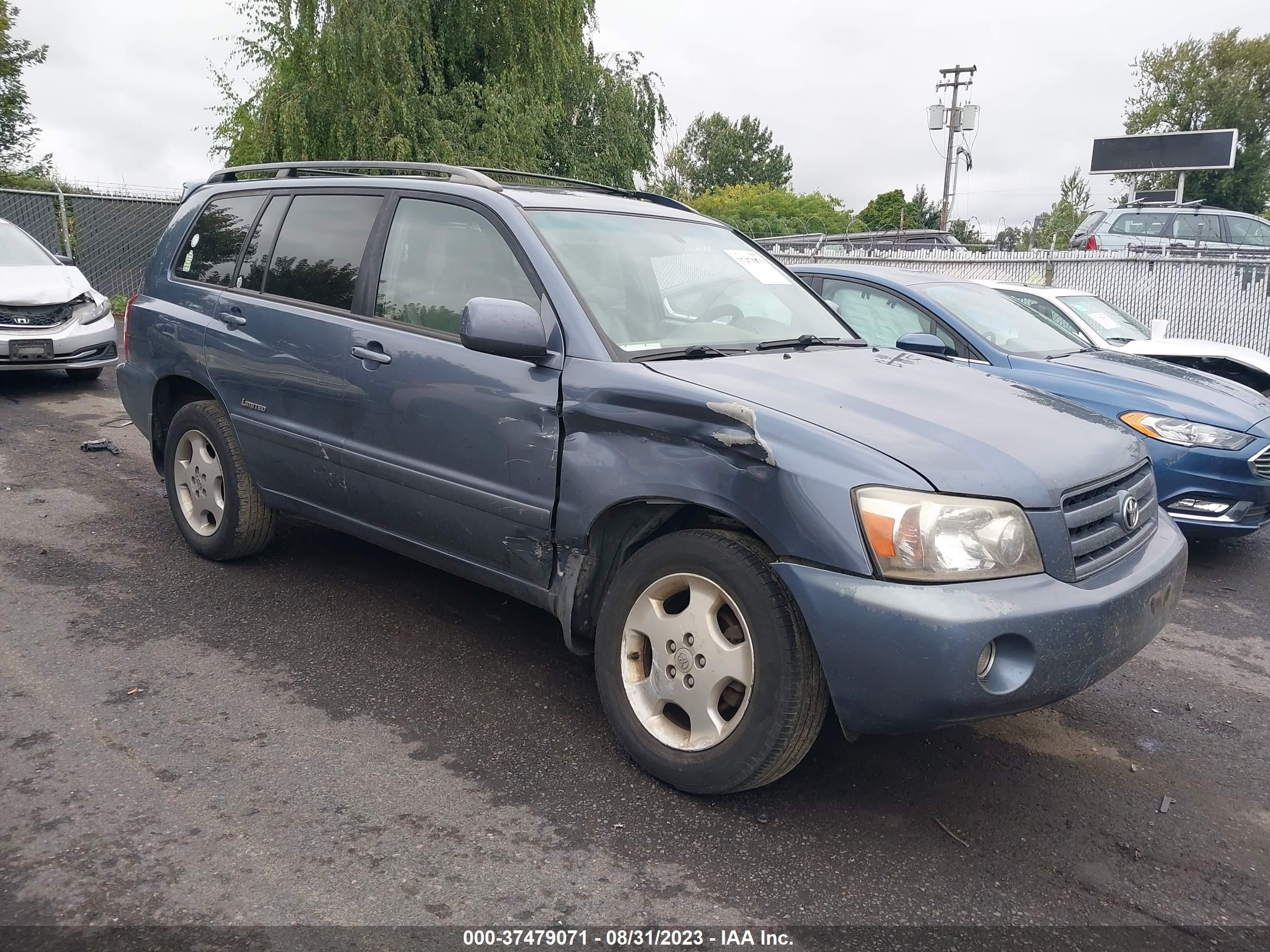 TOYOTA HIGHLANDER 2007 jteep21a070196189