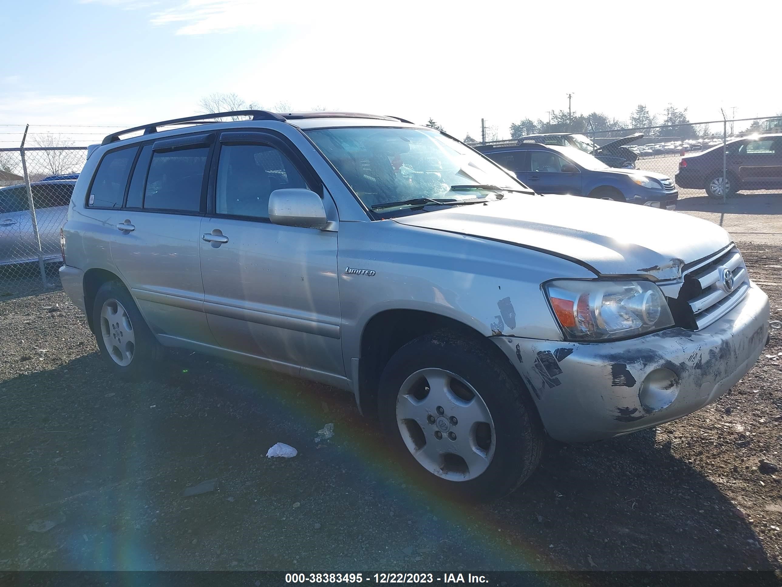 TOYOTA HIGHLANDER 2004 jteep21a140009926