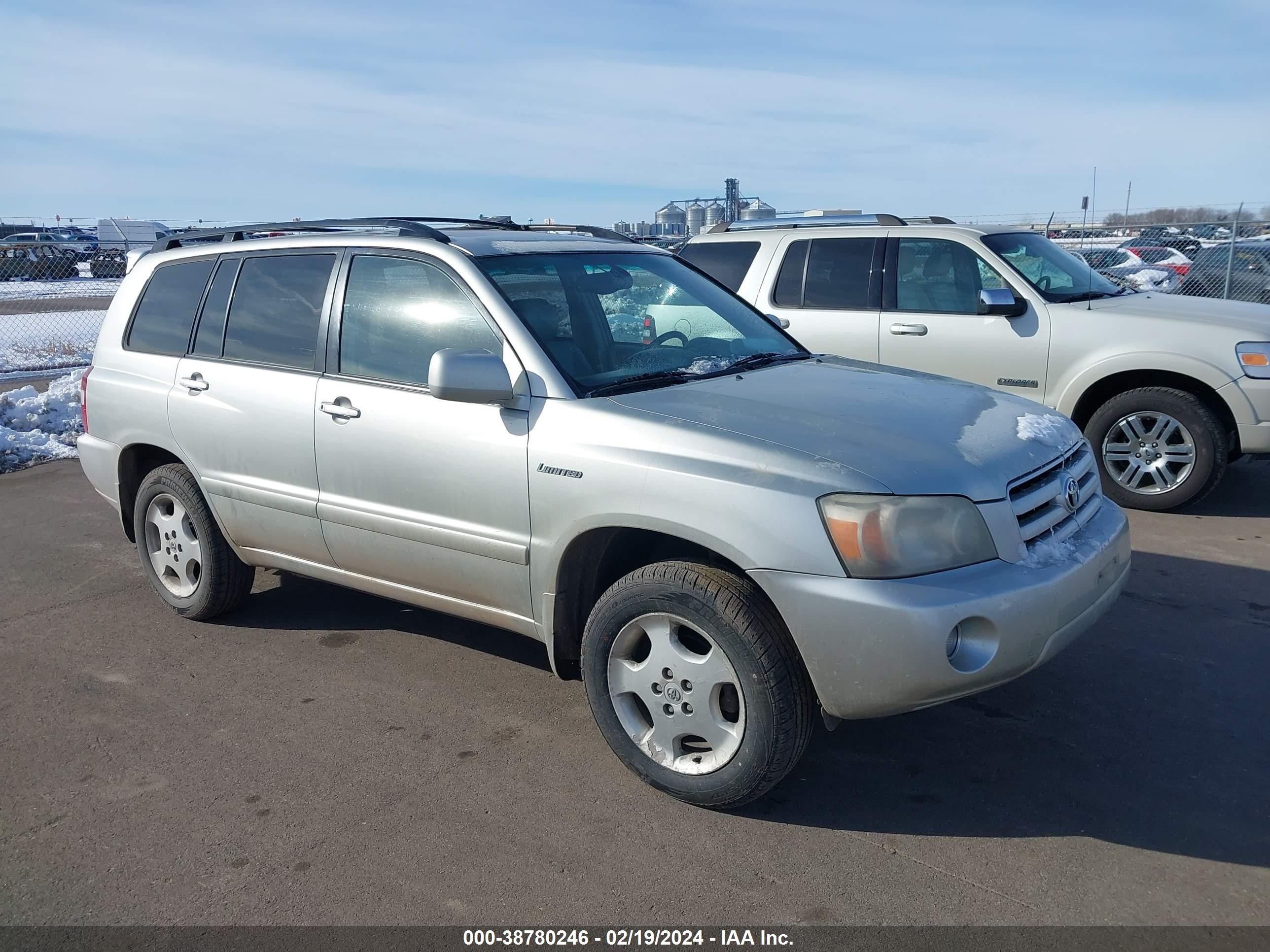 TOYOTA HIGHLANDER 2004 jteep21a140039833