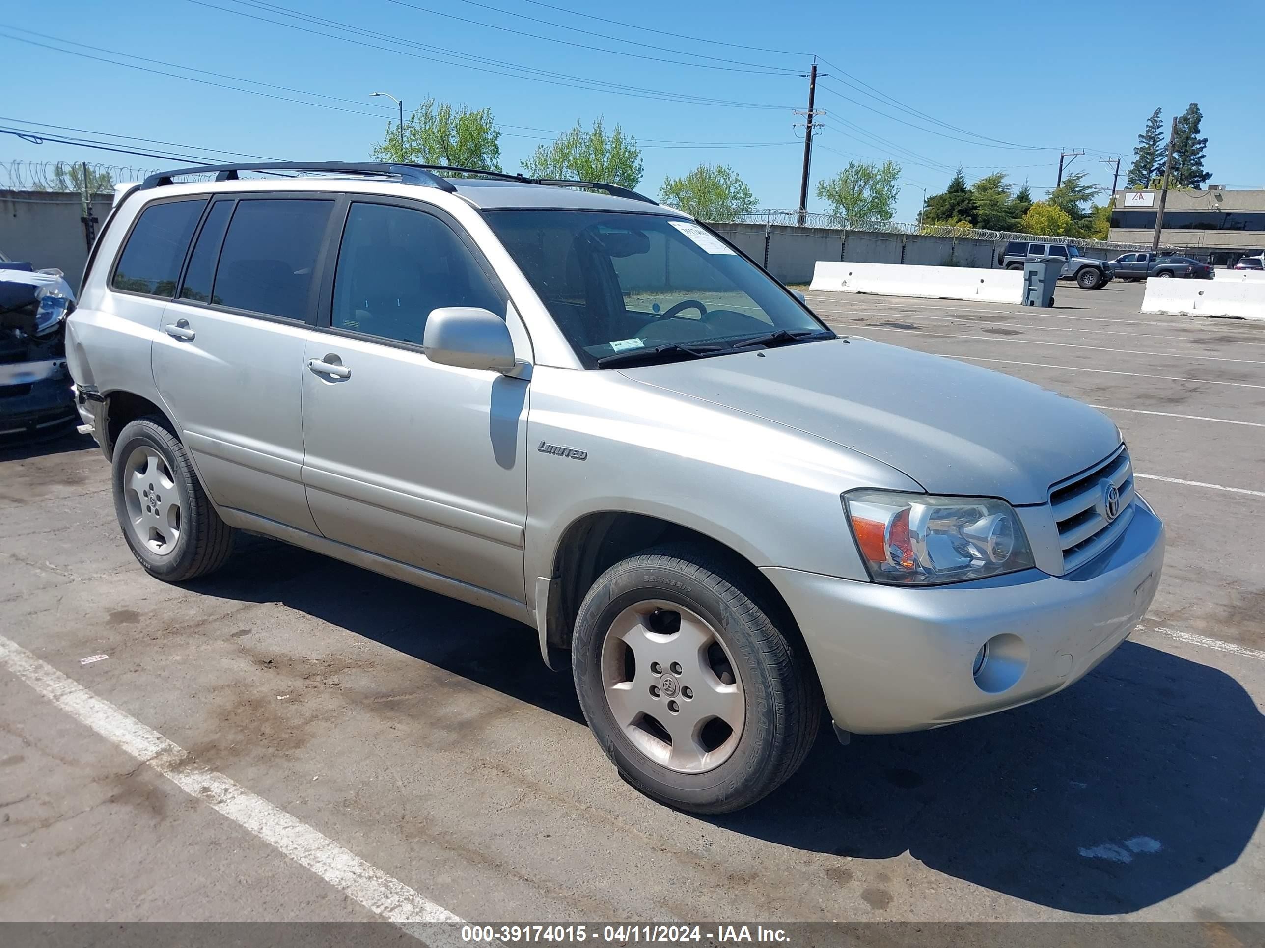 TOYOTA HIGHLANDER 2005 jteep21a150115908