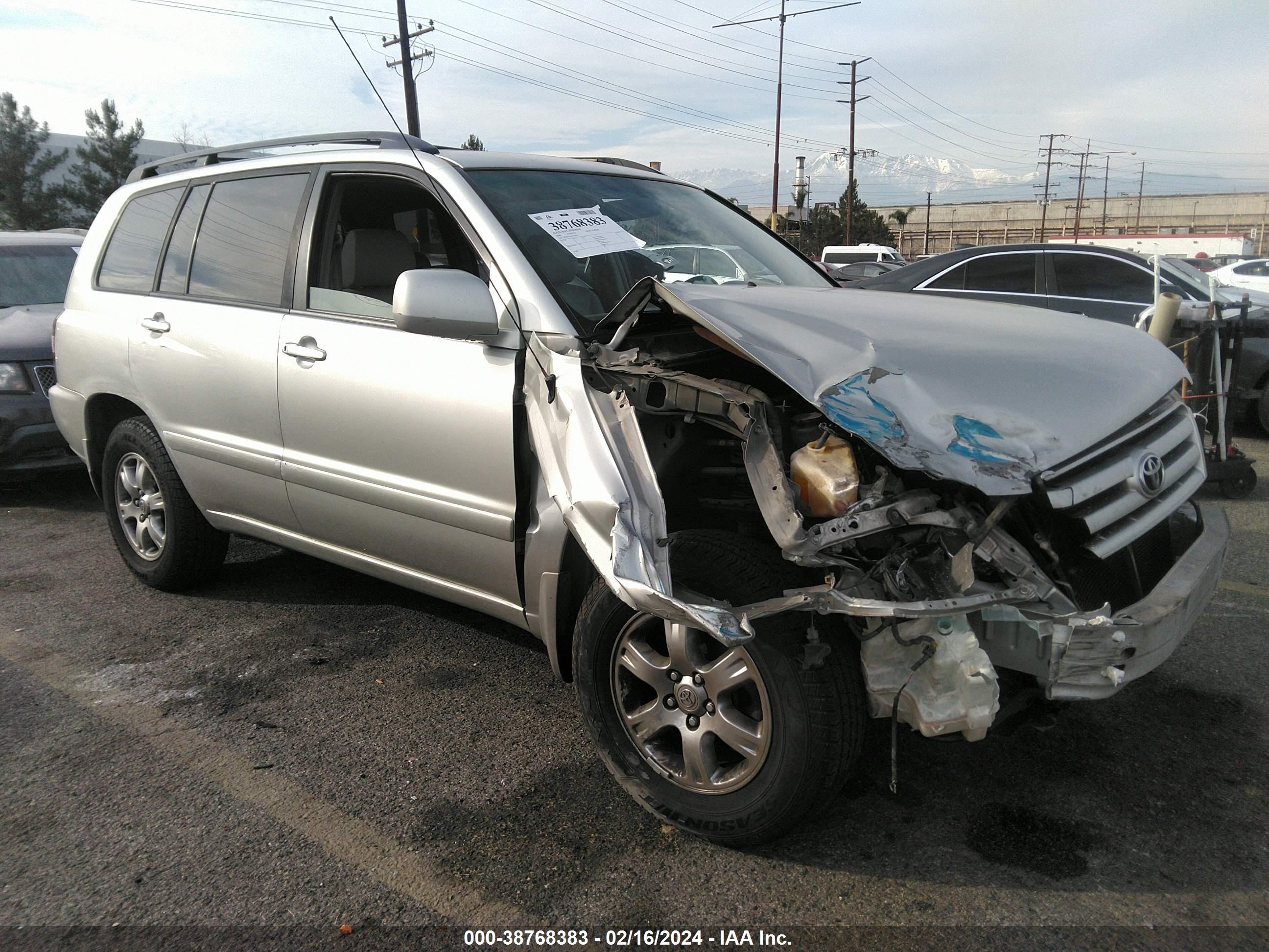 TOYOTA HIGHLANDER 2006 jteep21a160175821