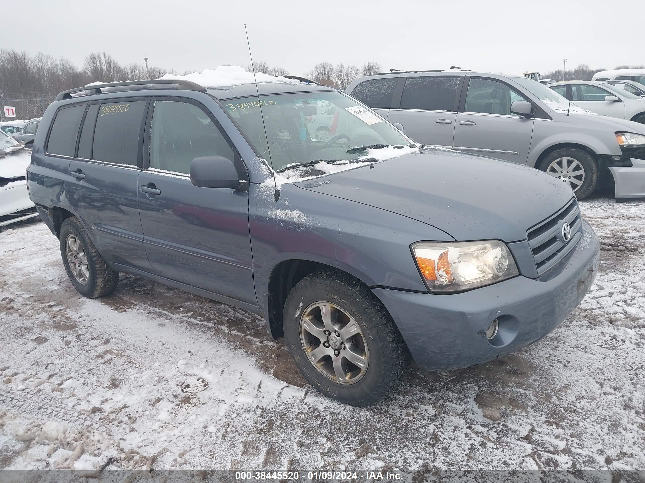 TOYOTA HIGHLANDER 2005 jteep21a250103699