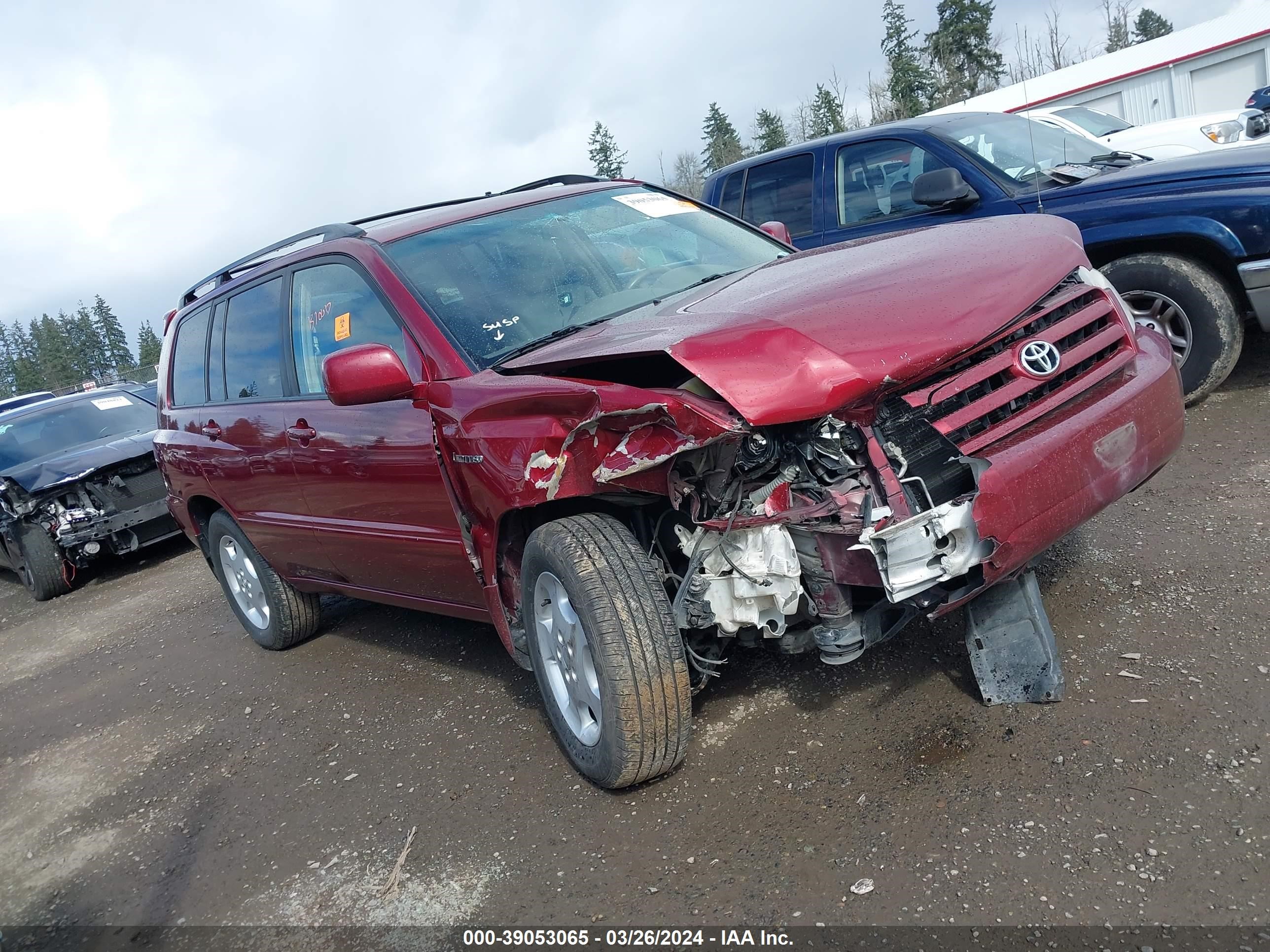 TOYOTA HIGHLANDER 2005 jteep21a250117781