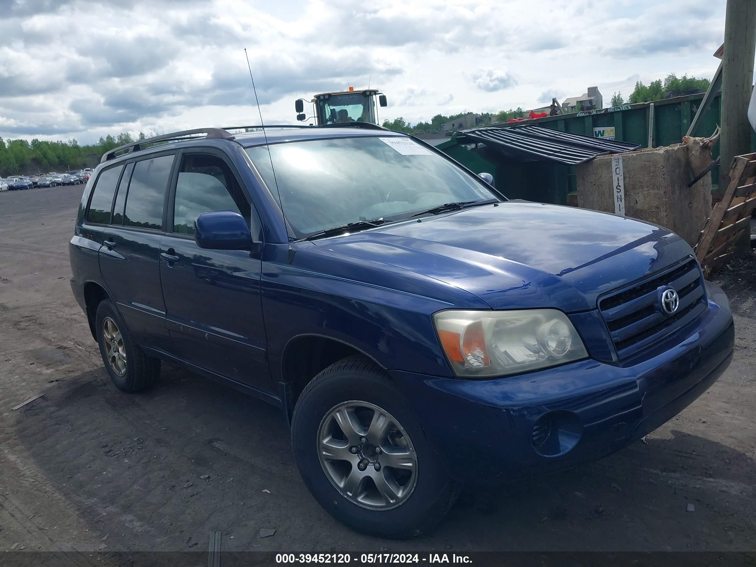 TOYOTA HIGHLANDER 2004 jteep21a340014531