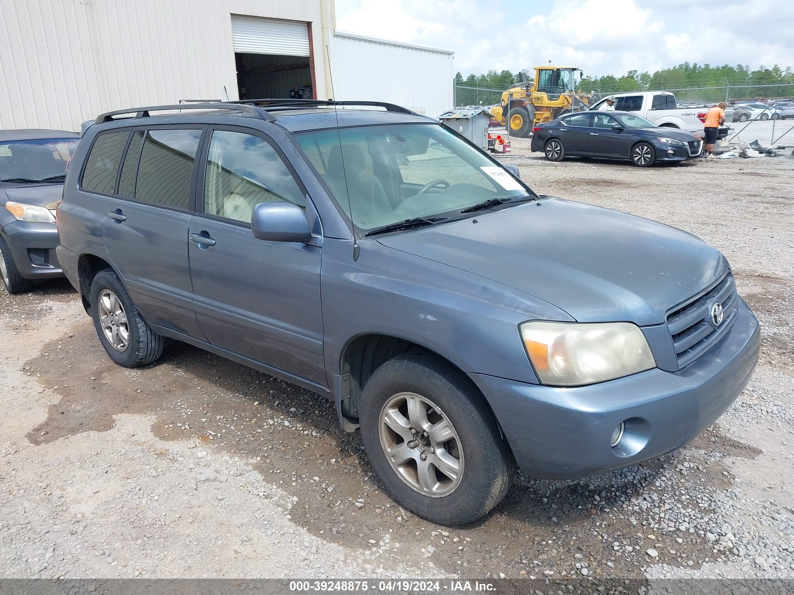 TOYOTA HIGHLANDER 2005 jteep21a350084385