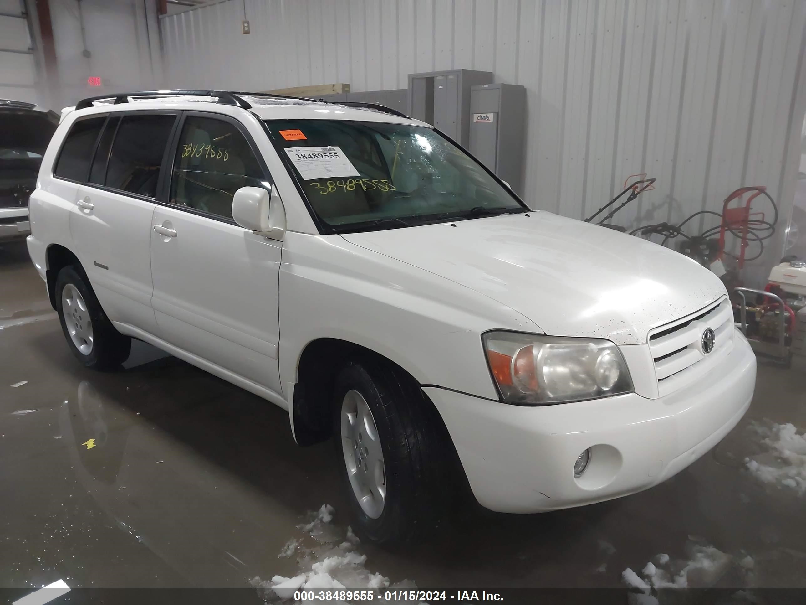 TOYOTA HIGHLANDER 2007 jteep21a370214538