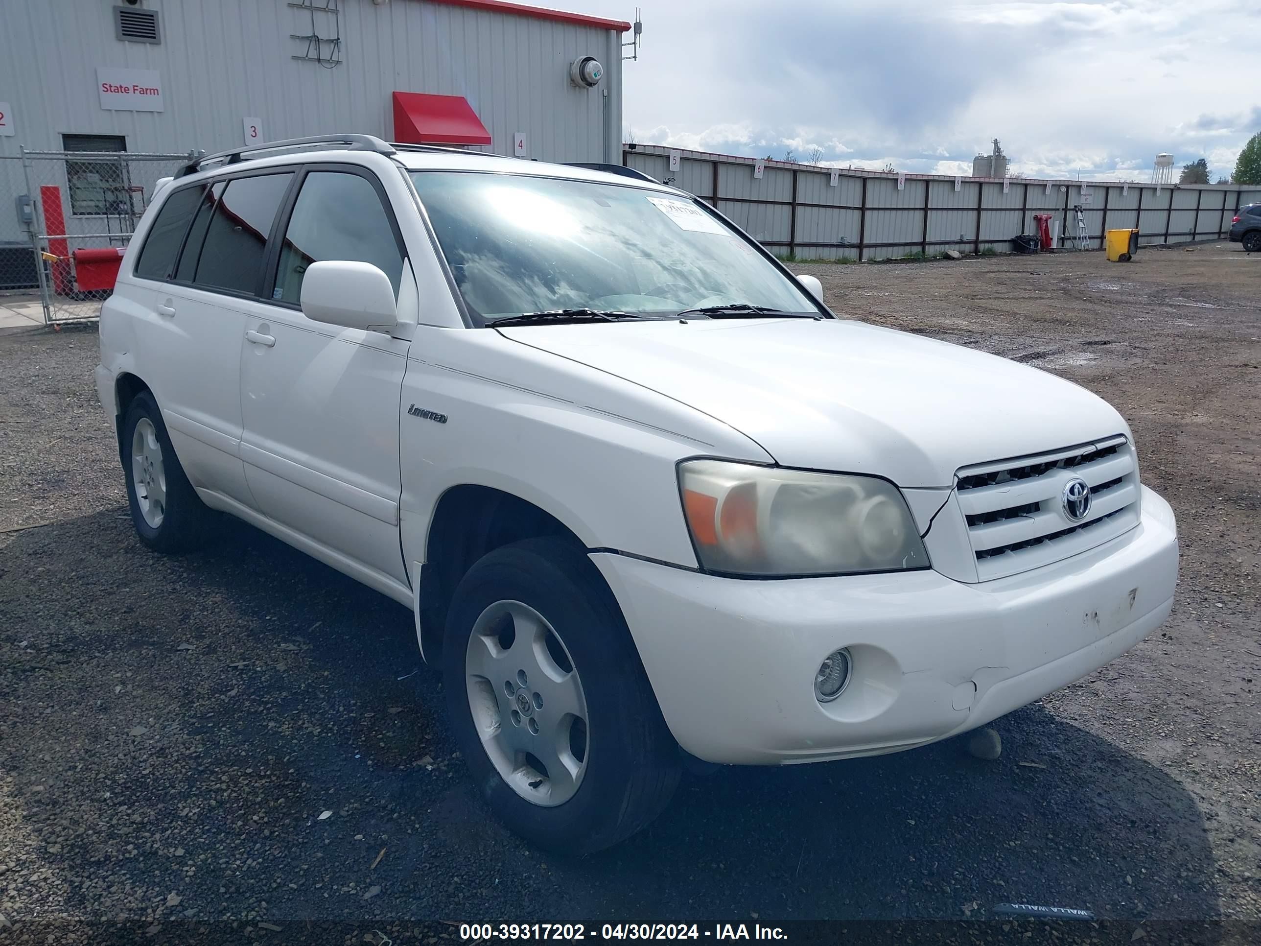 TOYOTA HIGHLANDER 2005 jteep21a450070267