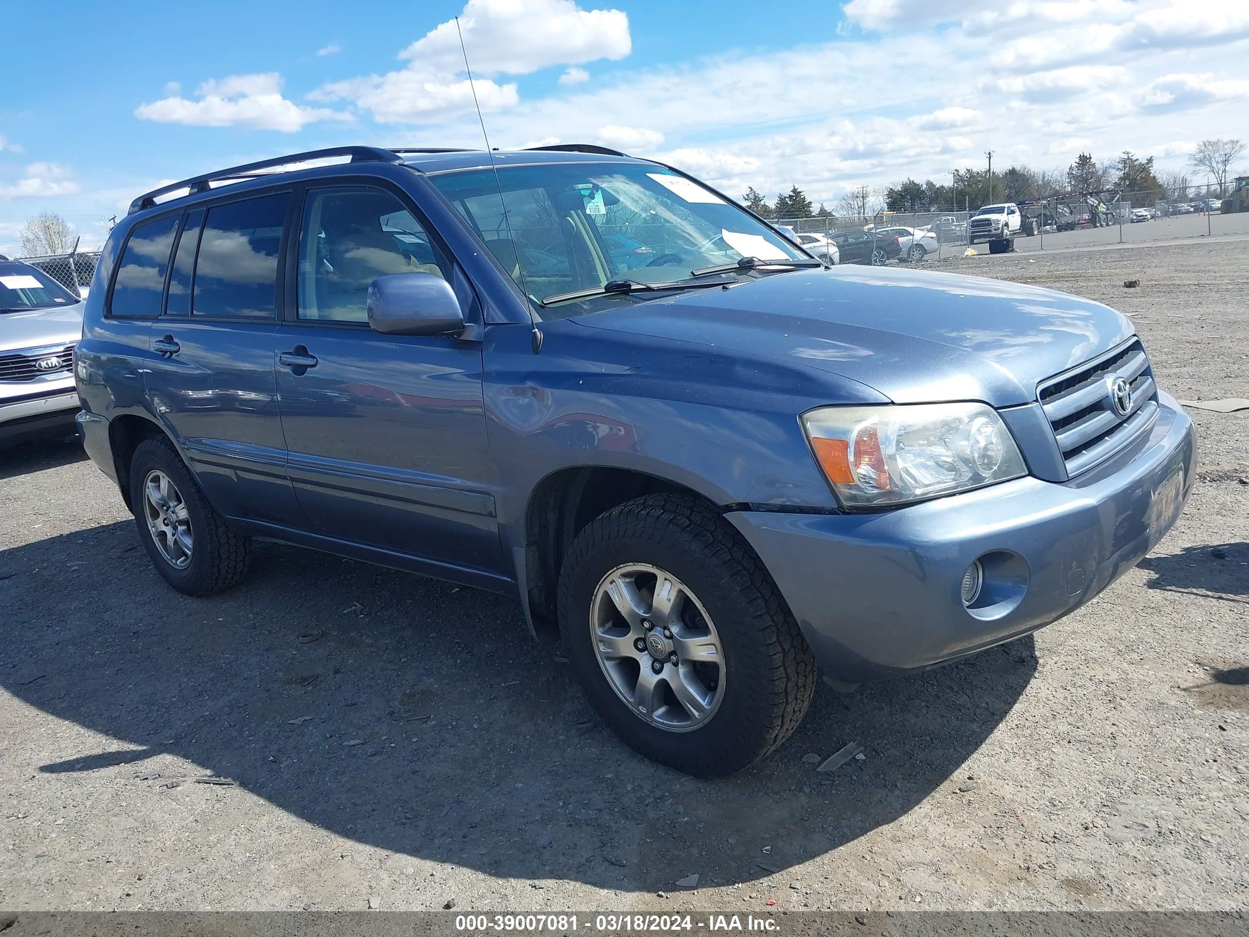 TOYOTA HIGHLANDER 2005 jteep21a450093340