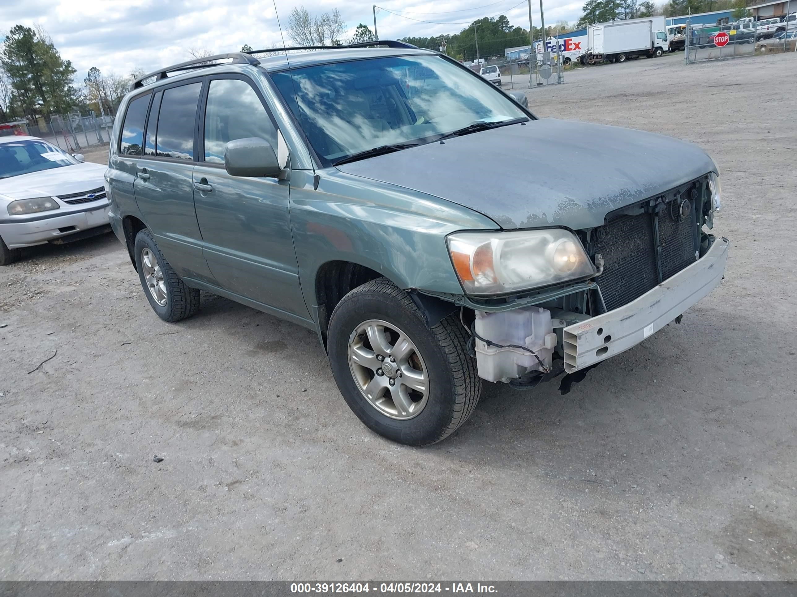 TOYOTA HIGHLANDER 2006 jteep21a460148998