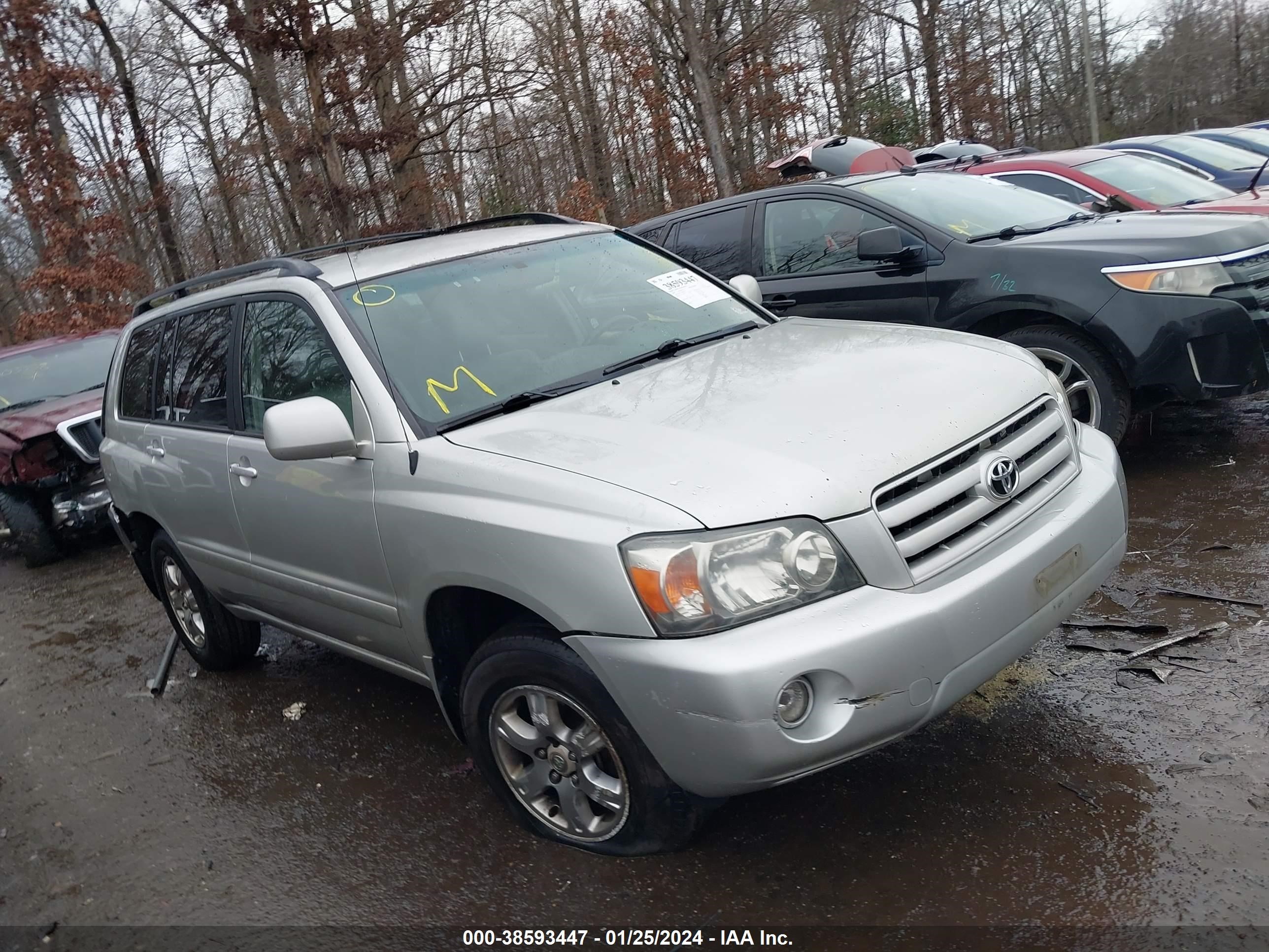 TOYOTA HIGHLANDER 2004 jteep21a540046221