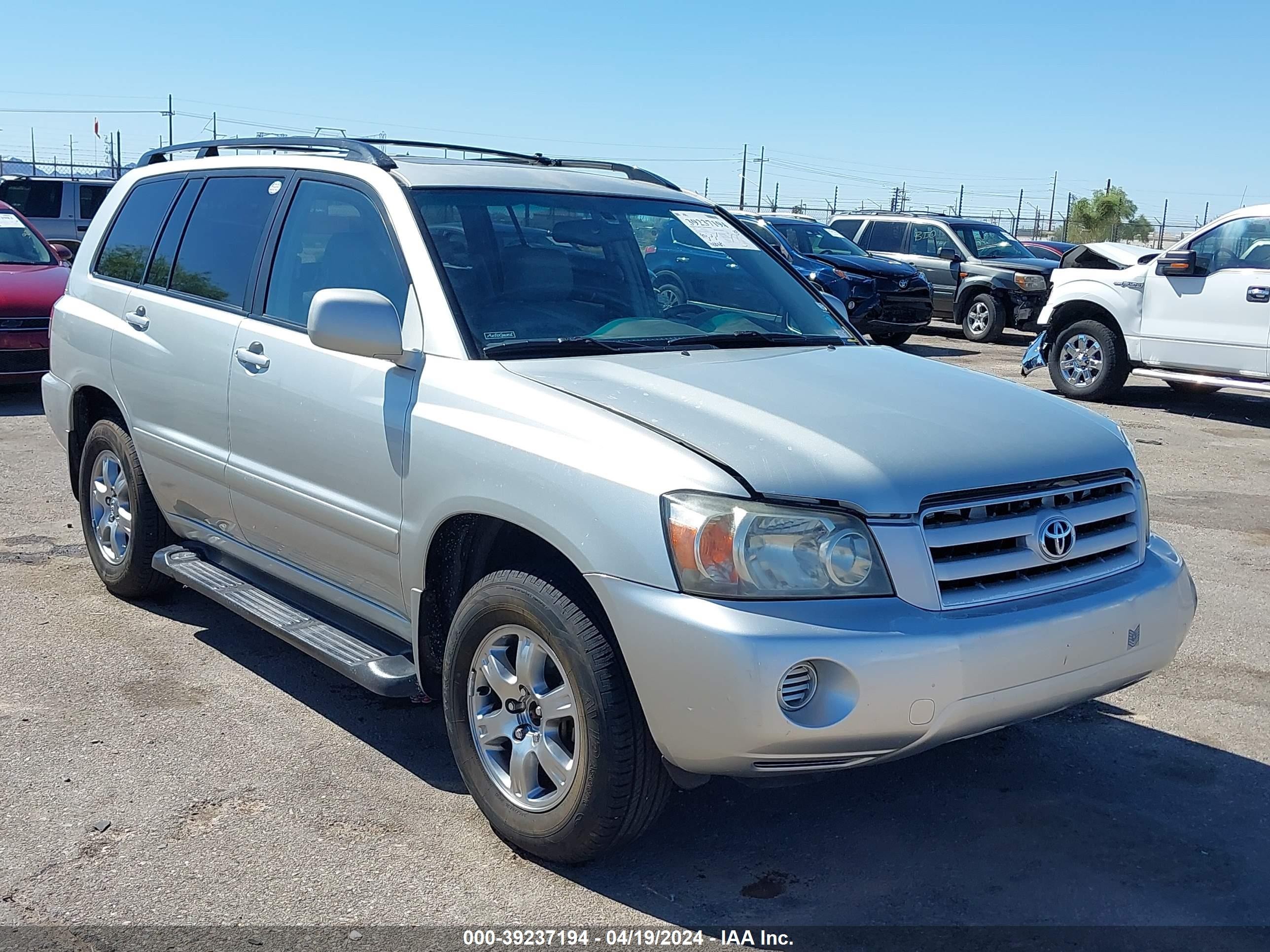 TOYOTA HIGHLANDER 2004 jteep21a540053654