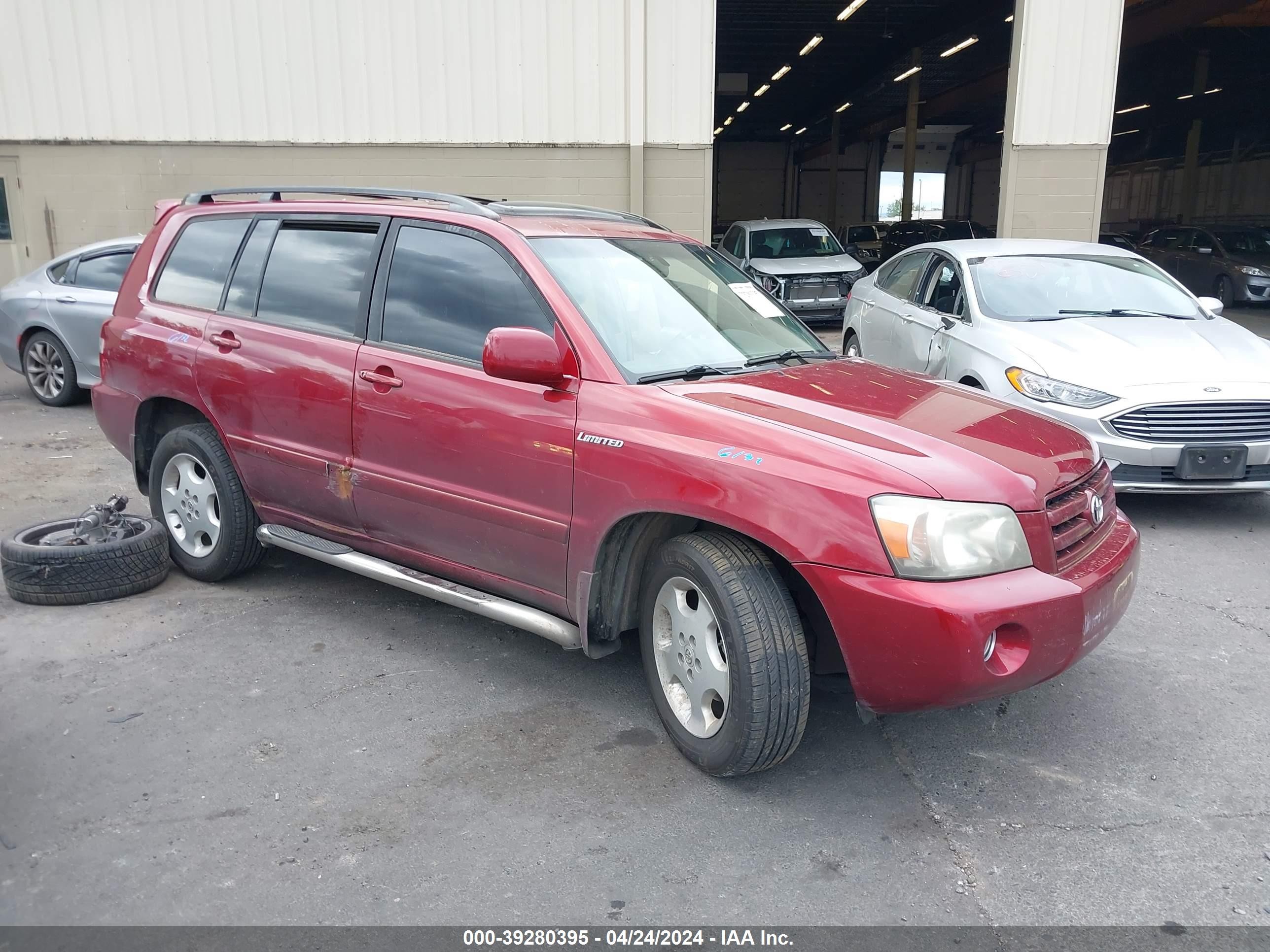 TOYOTA HIGHLANDER 2005 jteep21a550089054