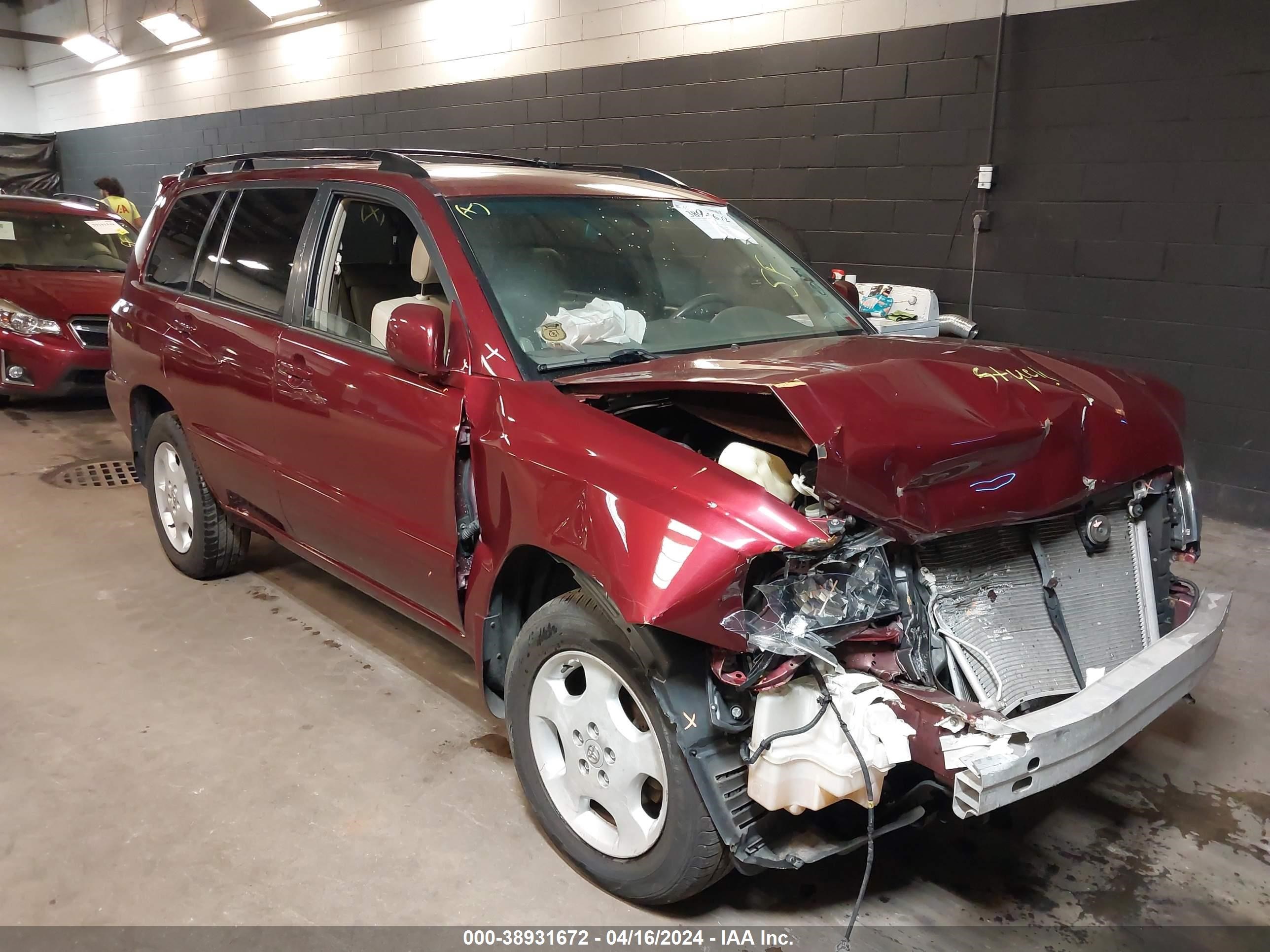 TOYOTA HIGHLANDER 2007 jteep21a570204531