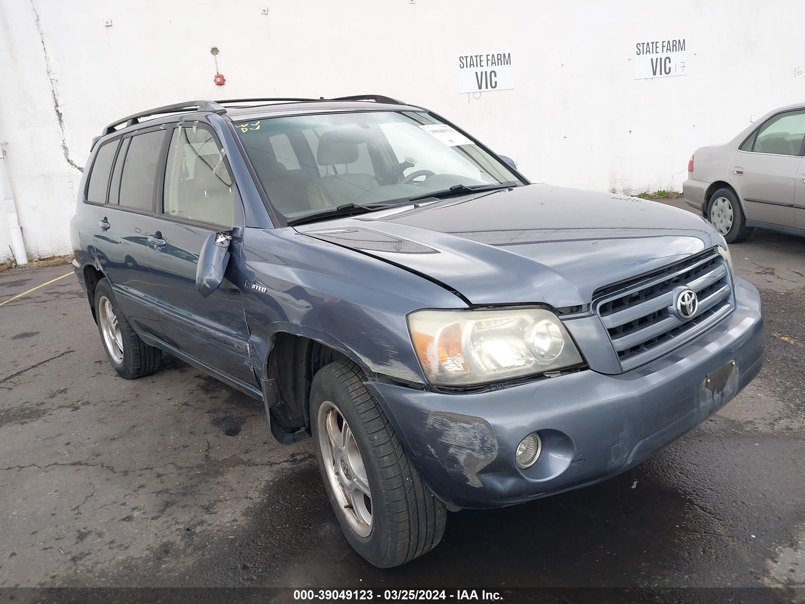 TOYOTA HIGHLANDER 2004 jteep21a640023711