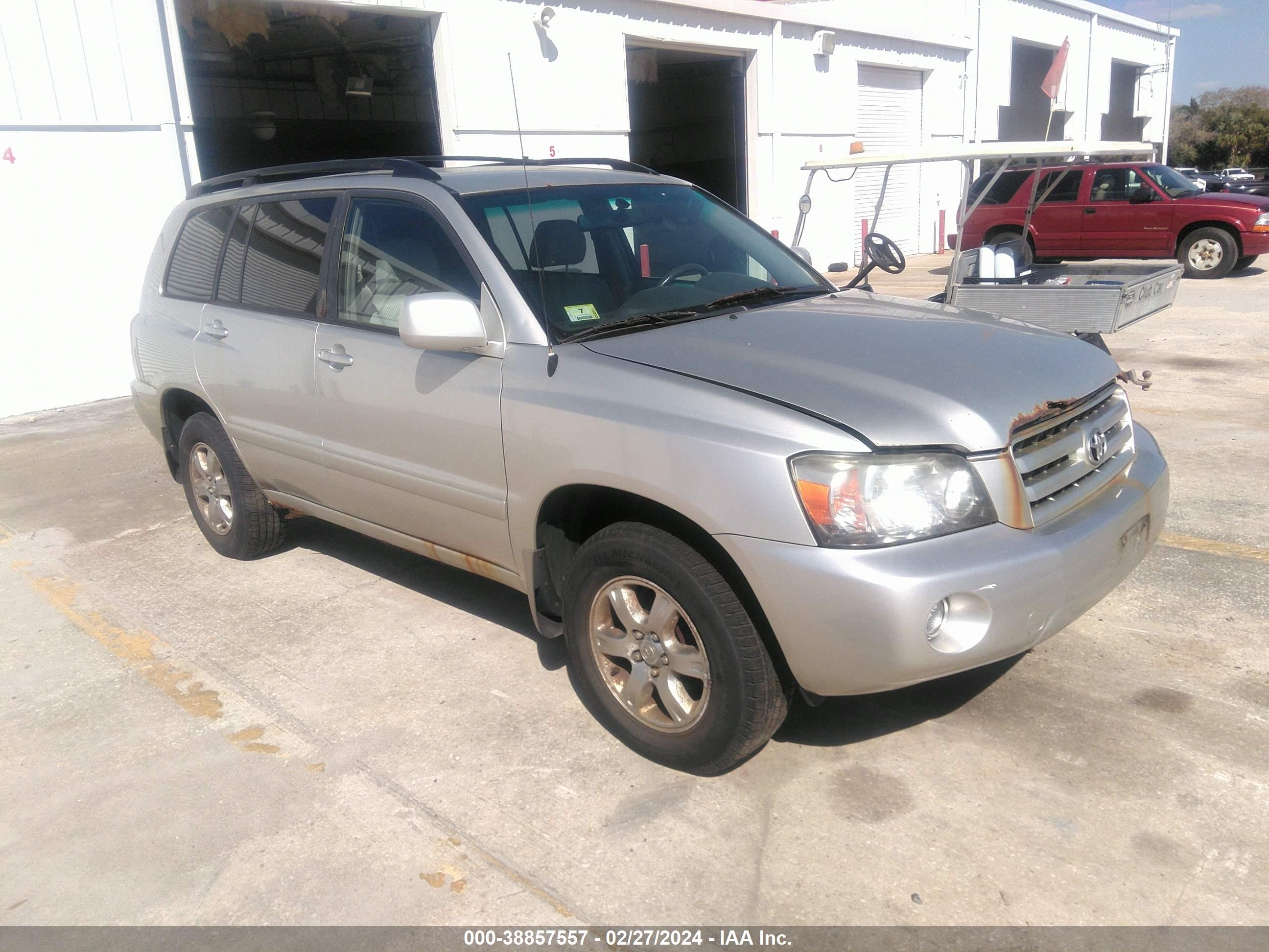 TOYOTA HIGHLANDER 2005 jteep21a650100594