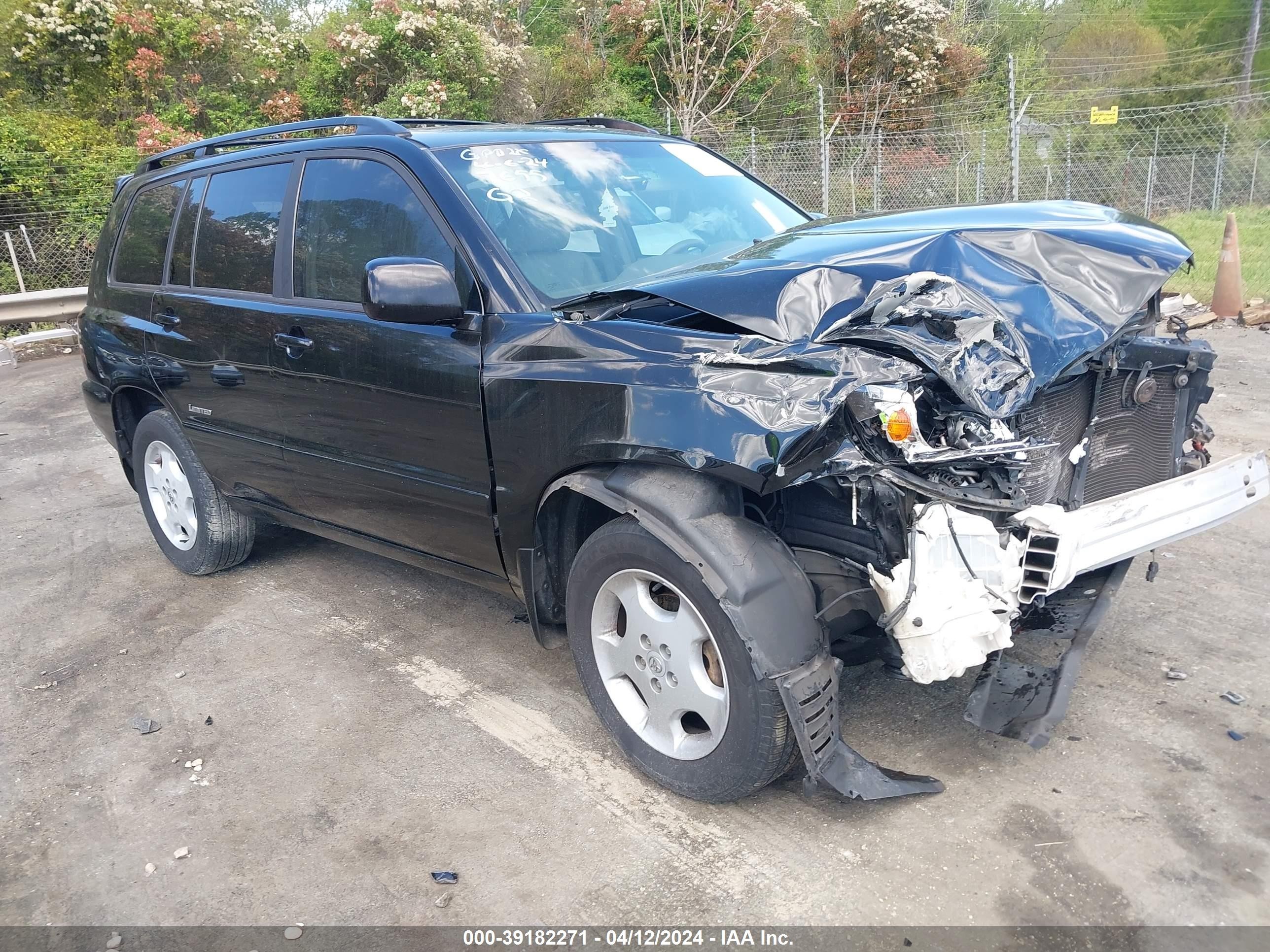 TOYOTA HIGHLANDER 2007 jteep21a670227655