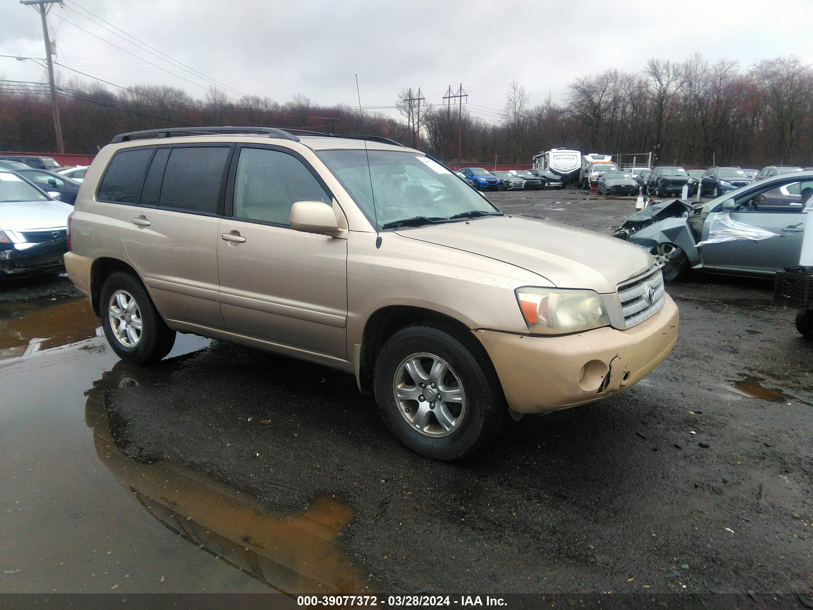 TOYOTA HIGHLANDER 2004 jteep21a740011177