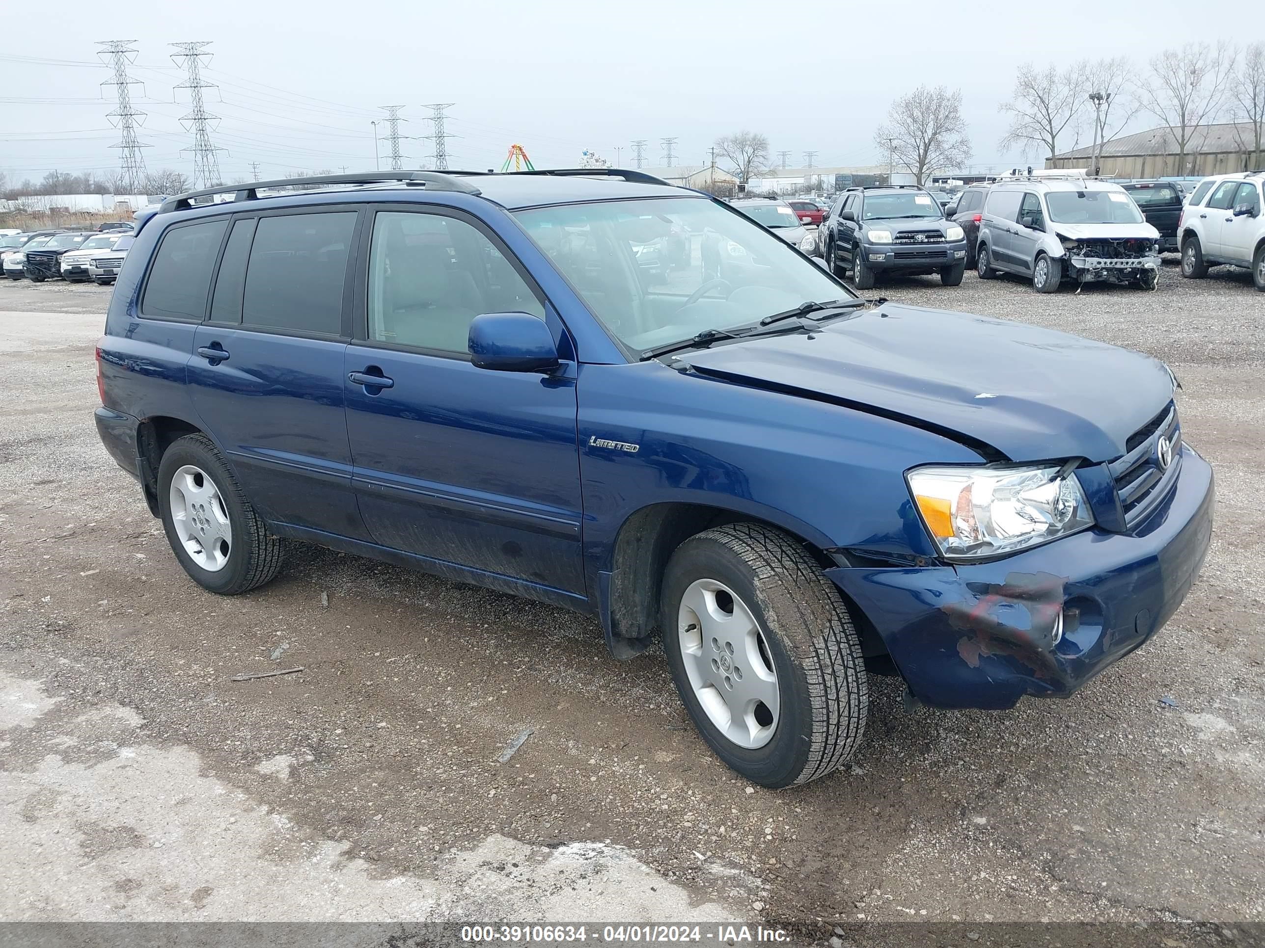 TOYOTA HIGHLANDER 2004 jteep21a740058922