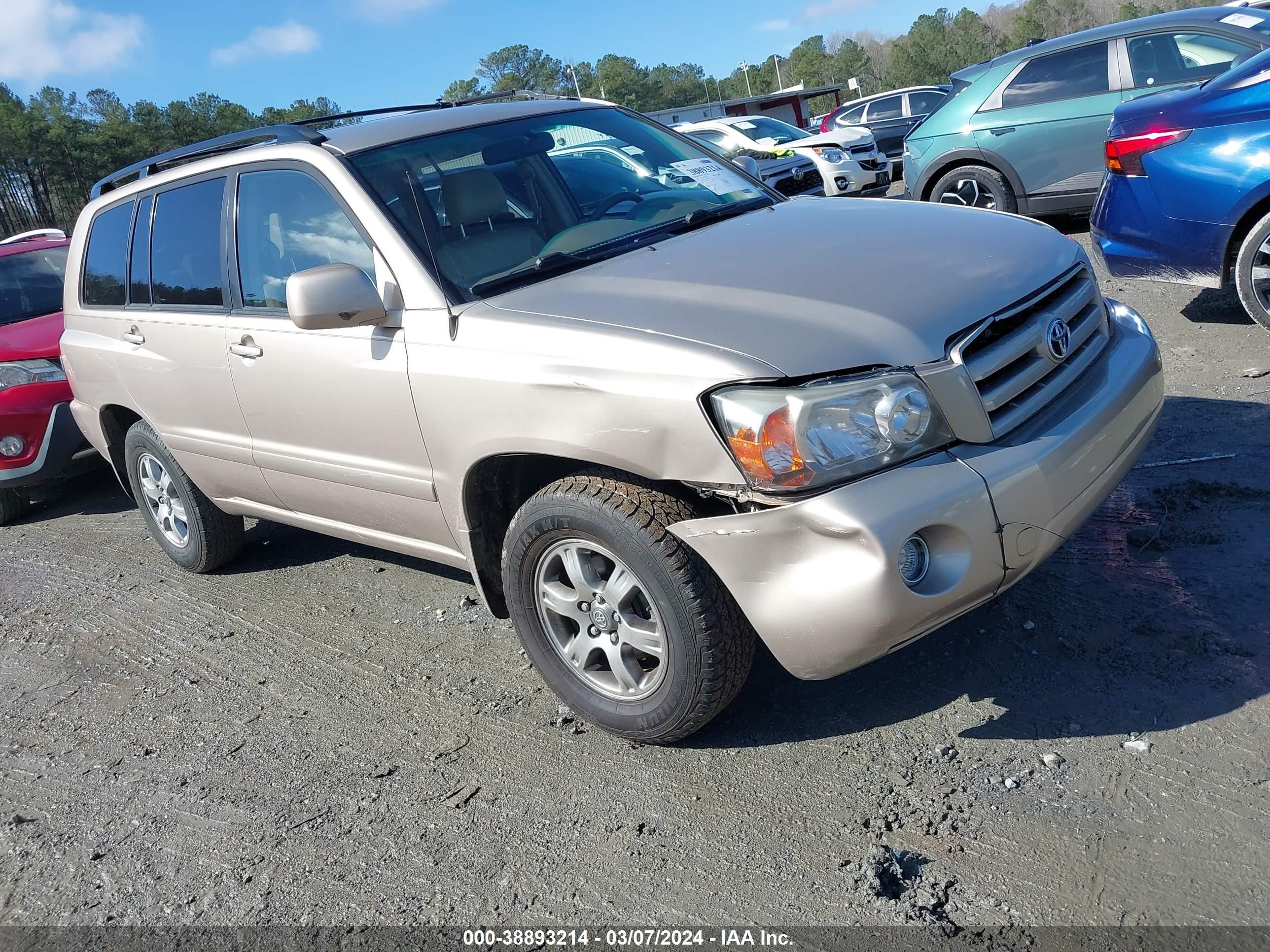 TOYOTA HIGHLANDER 2005 jteep21a750086527