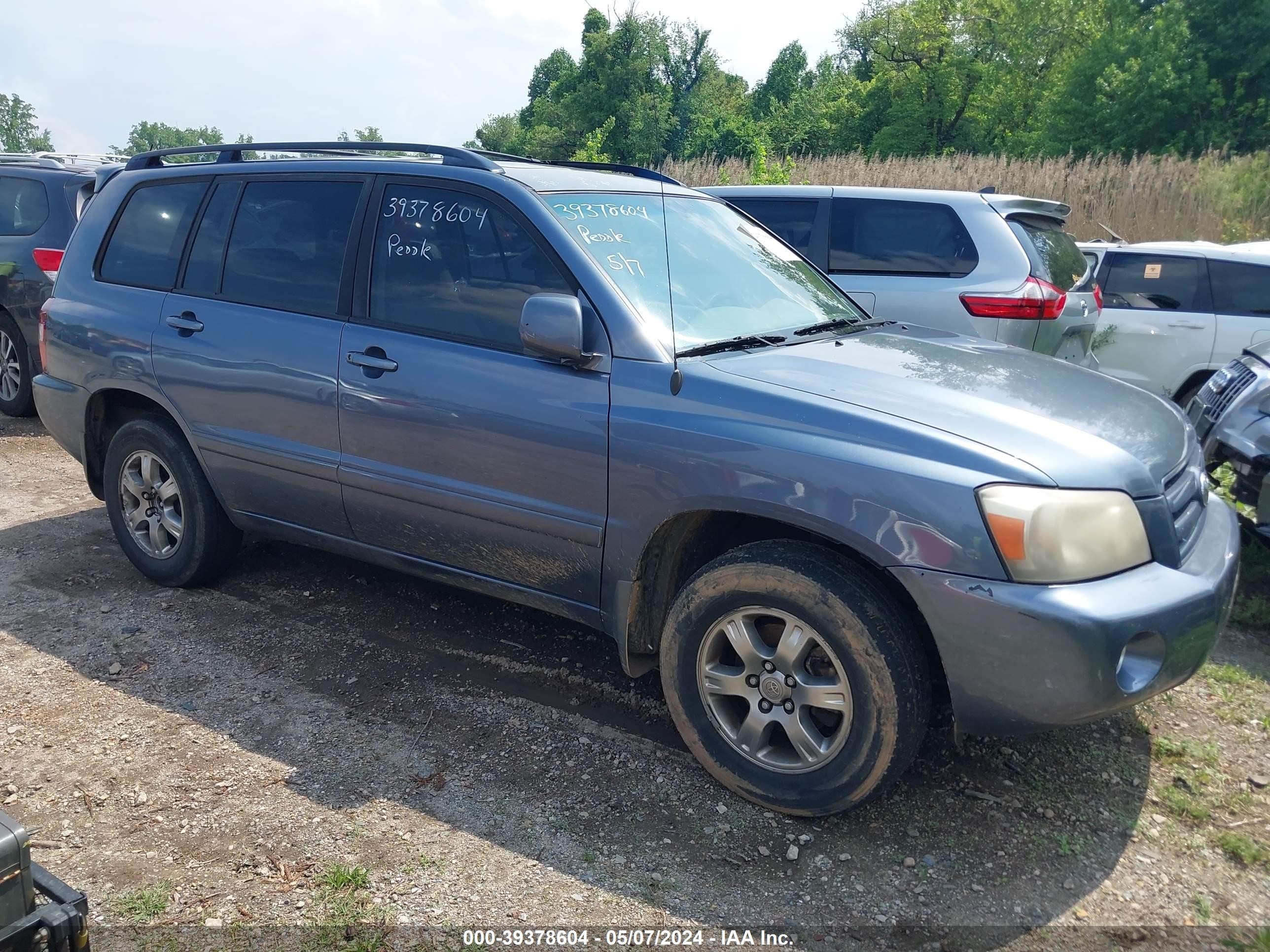 TOYOTA HIGHLANDER 2007 jteep21a770190888