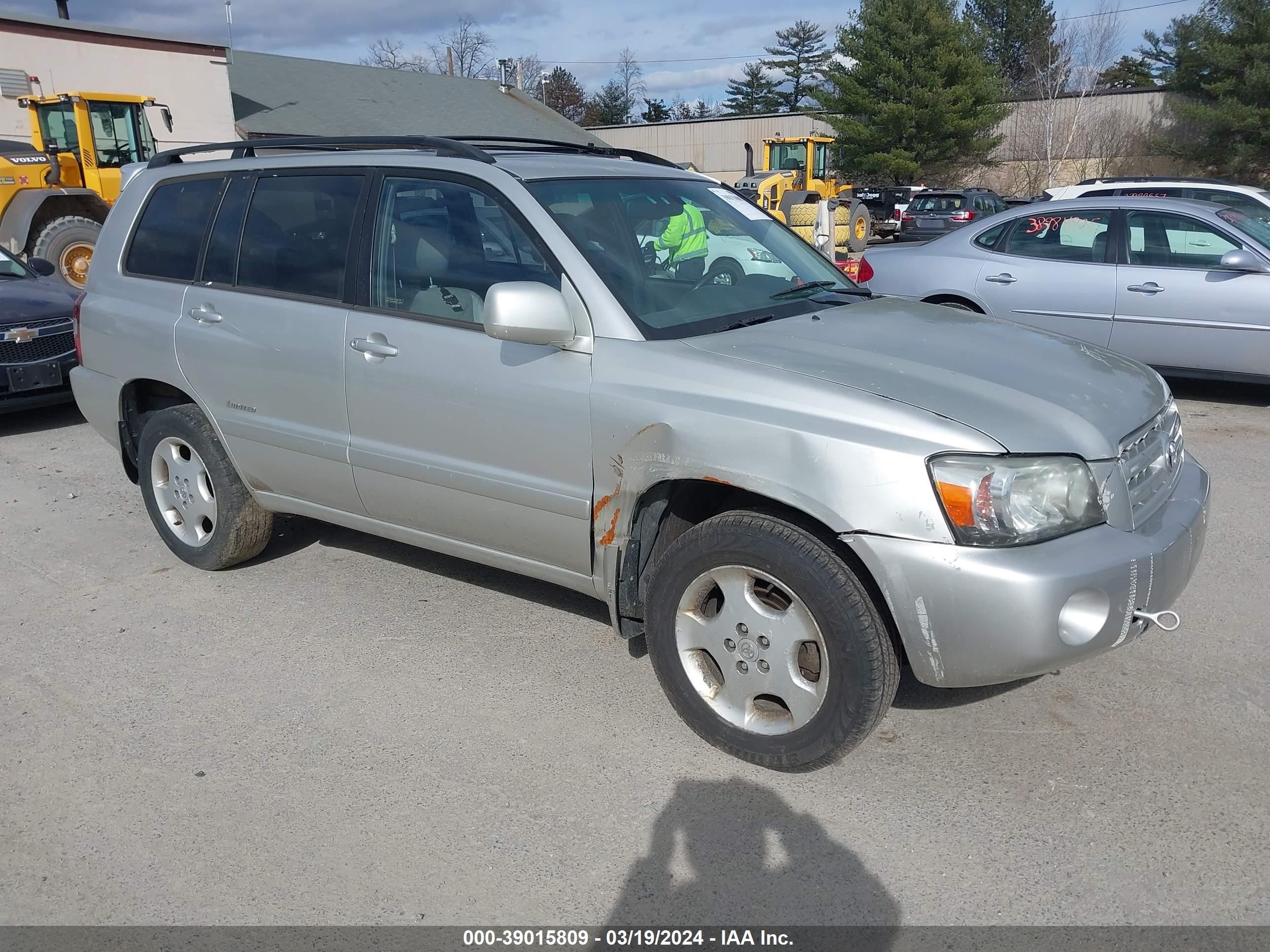 TOYOTA HIGHLANDER 2007 jteep21a770199798