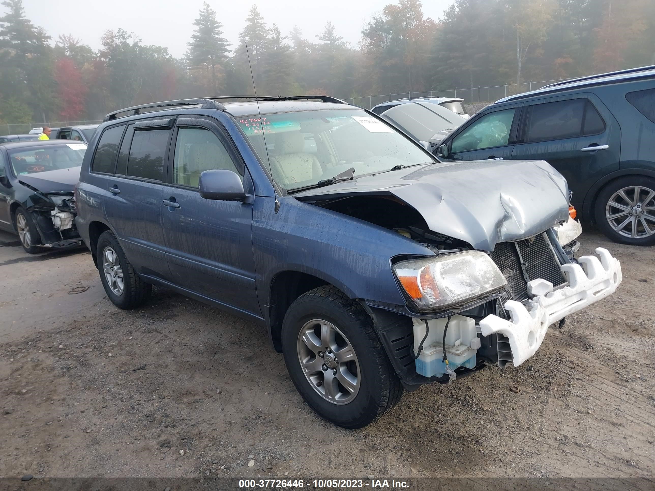 TOYOTA HIGHLANDER 2005 jteep21a850125318