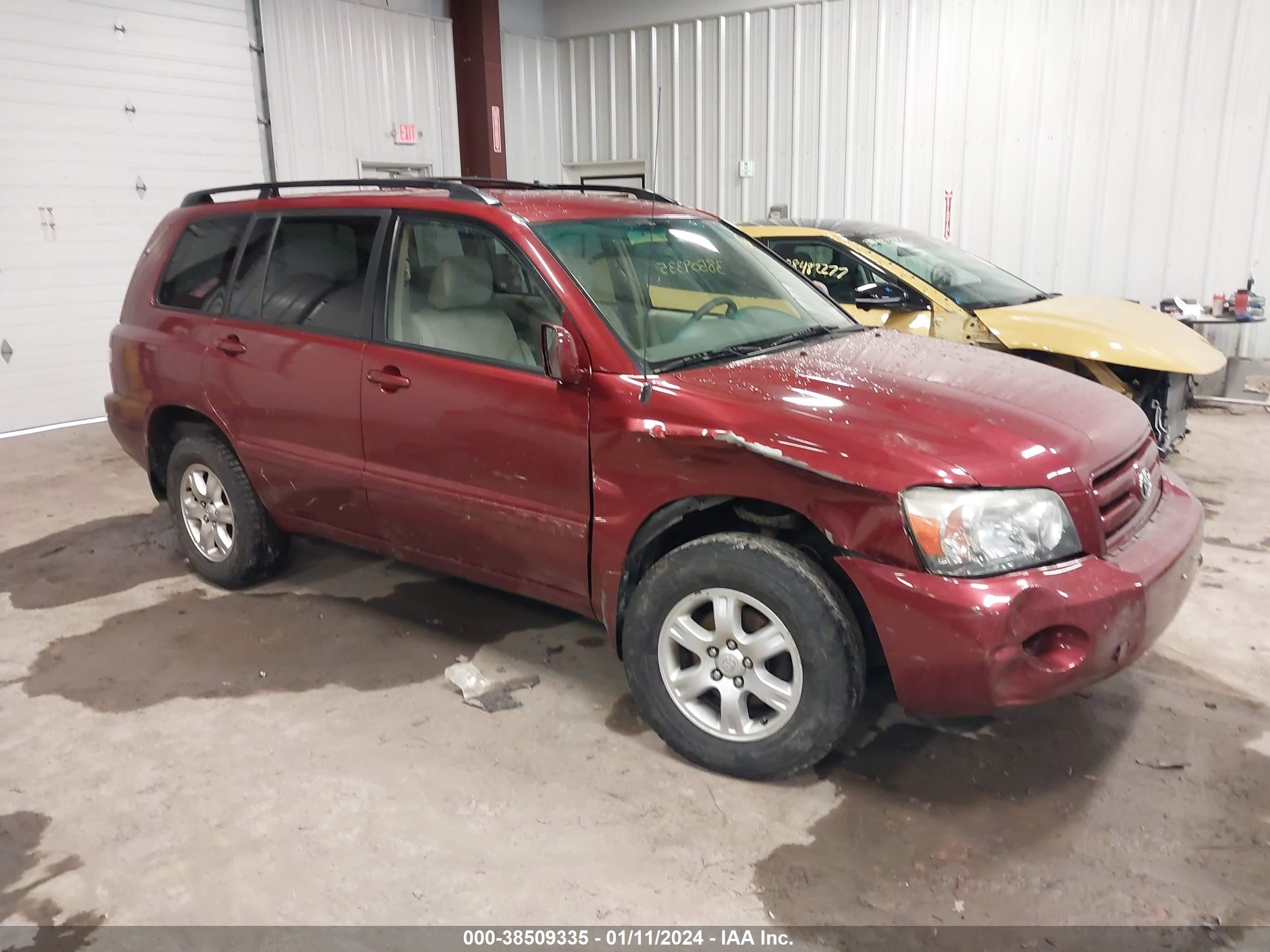 TOYOTA HIGHLANDER 2007 jteep21a870206824