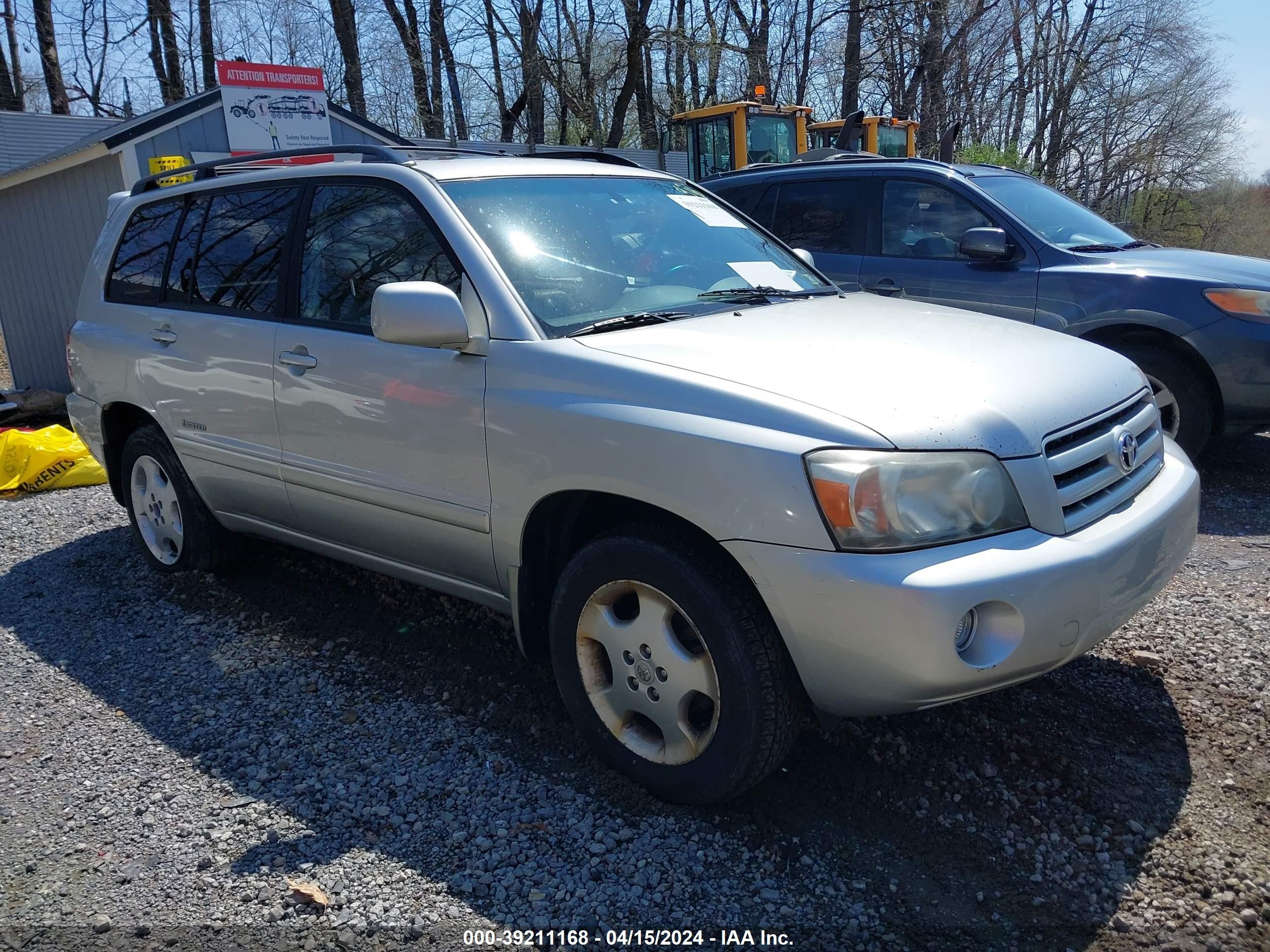 TOYOTA HIGHLANDER 2007 jteep21a870226183