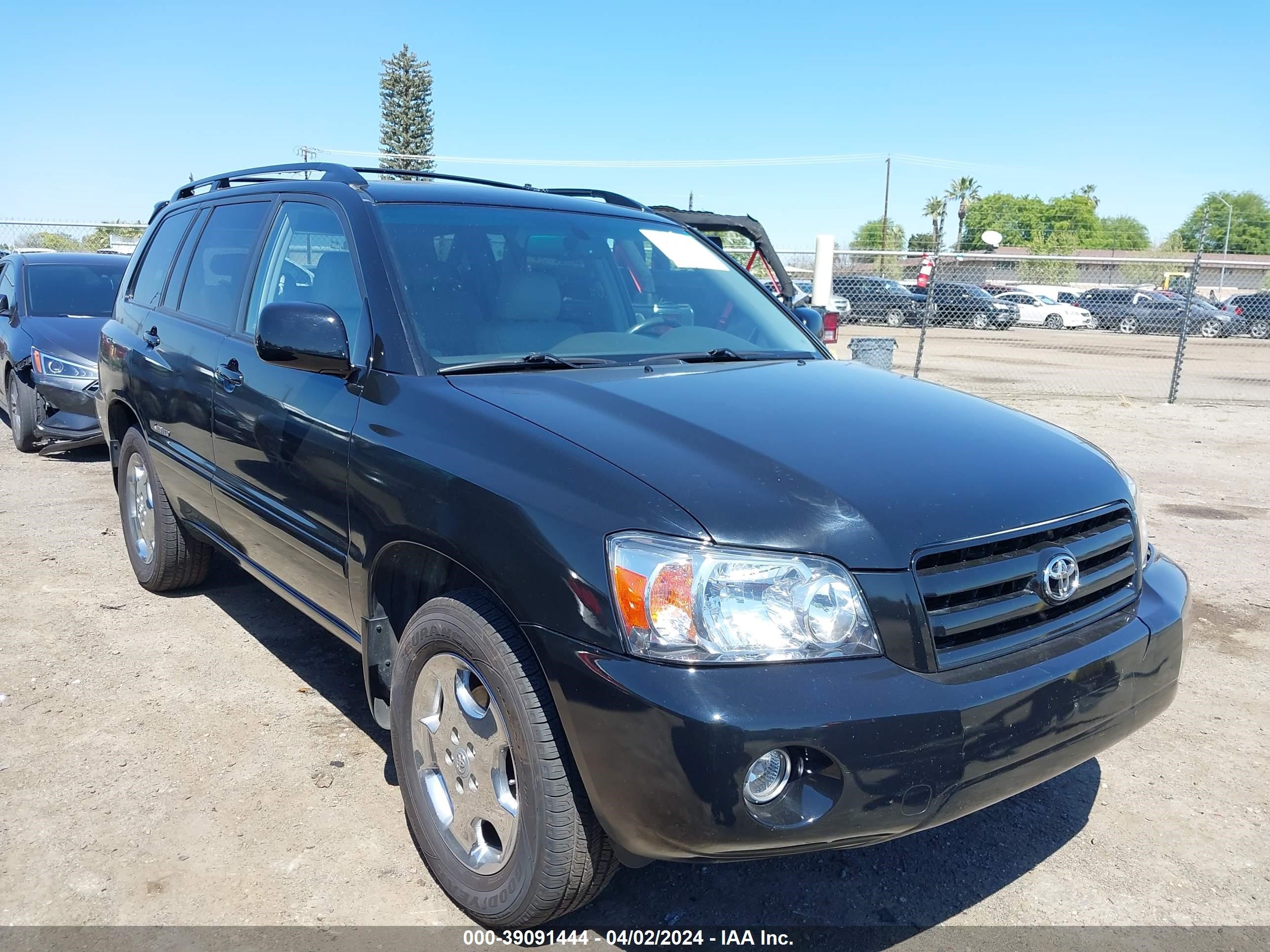 TOYOTA HIGHLANDER 2007 jteep21a870226426