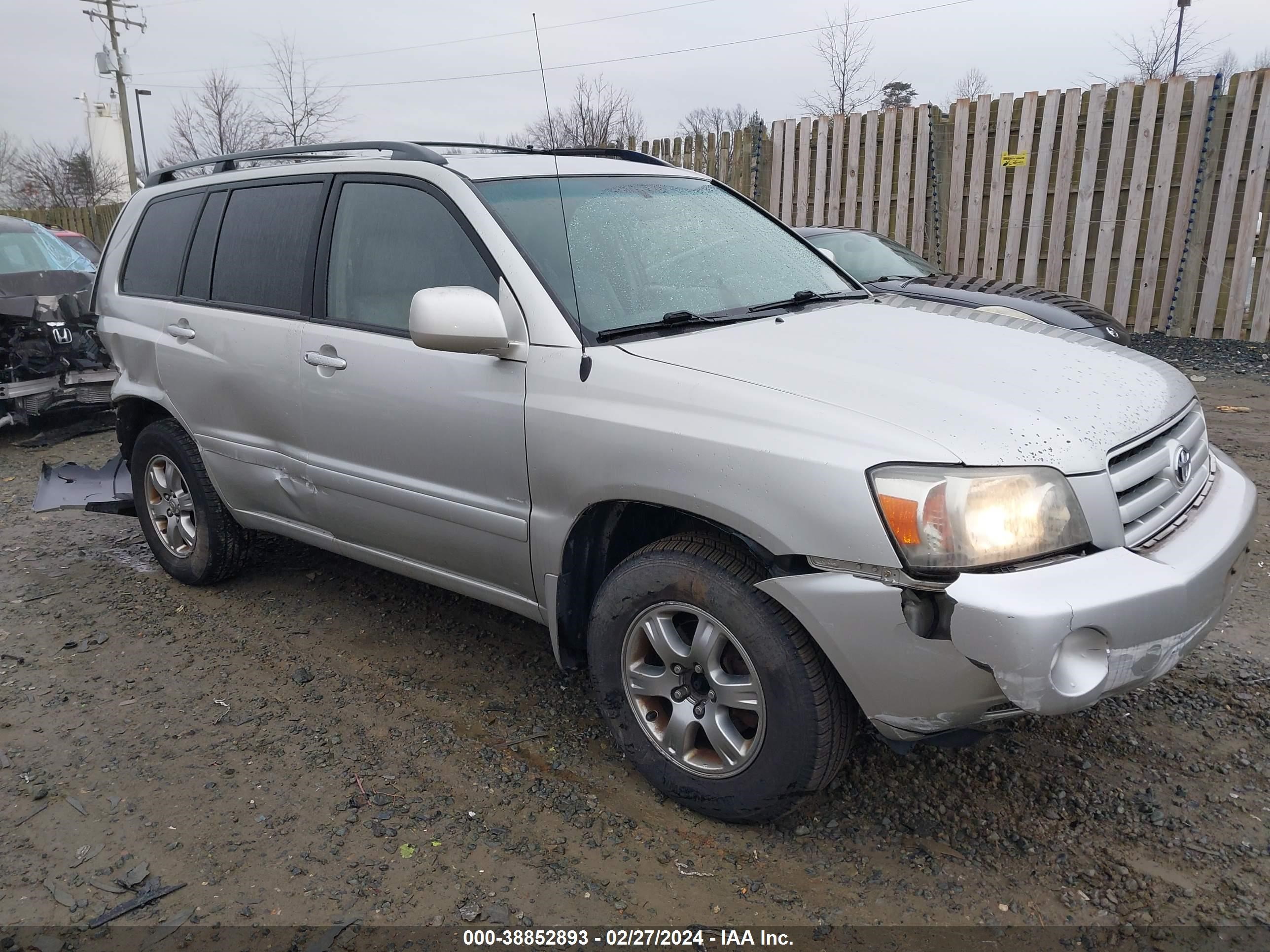 TOYOTA HIGHLANDER 2005 jteep21a950097853