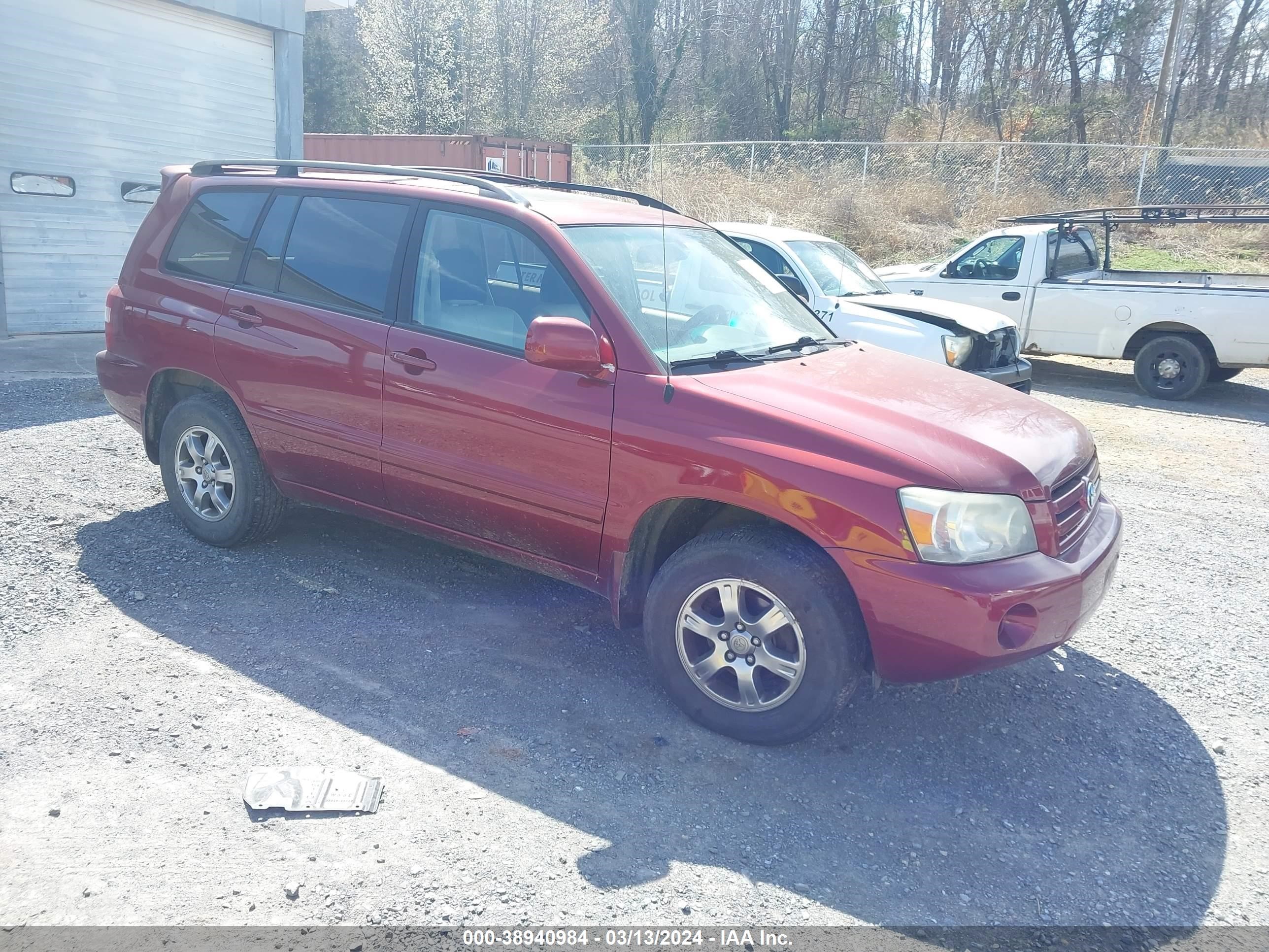 TOYOTA HIGHLANDER 2006 jteep21a960159432