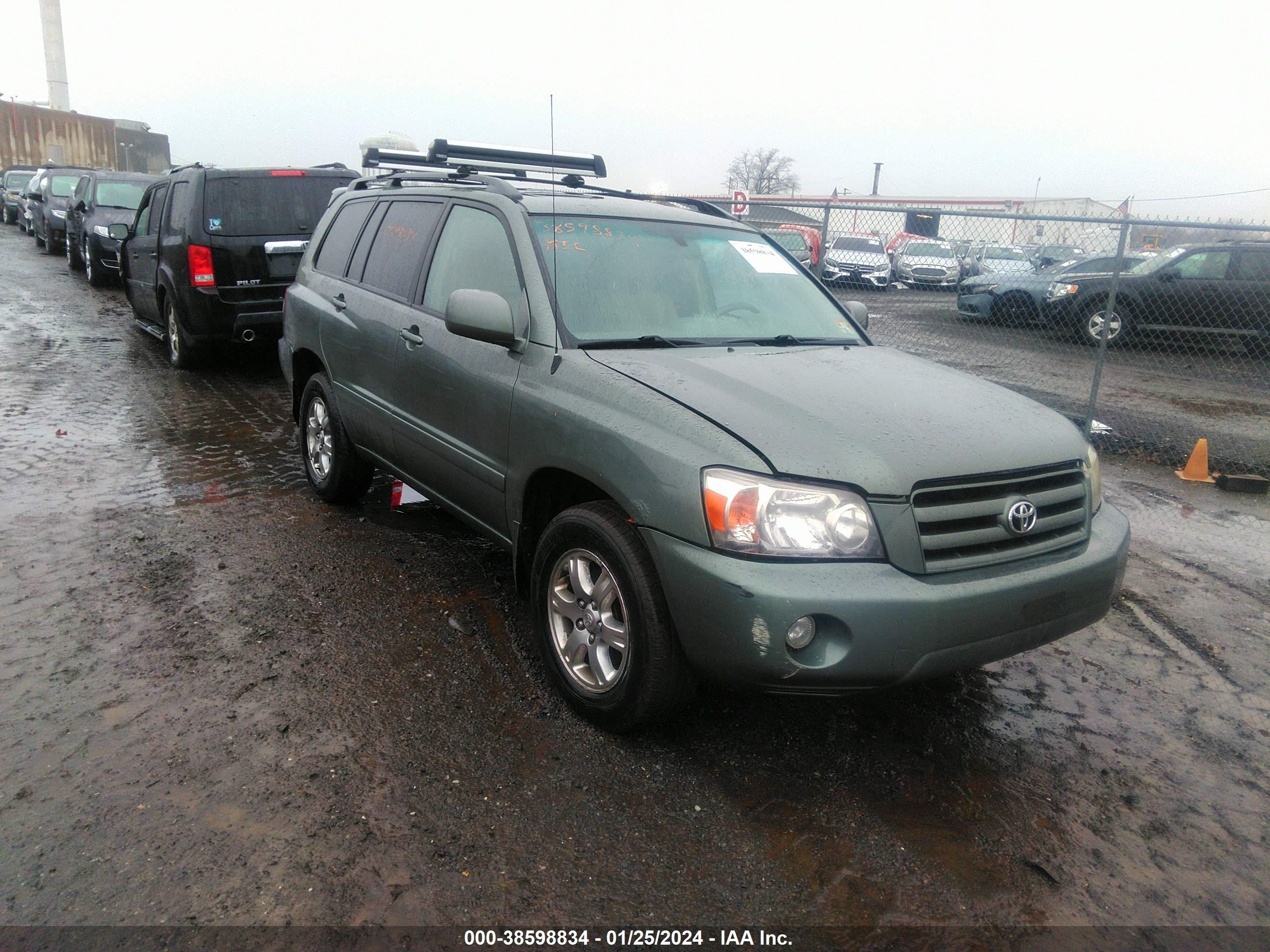 TOYOTA HIGHLANDER 2007 jteep21a970228346