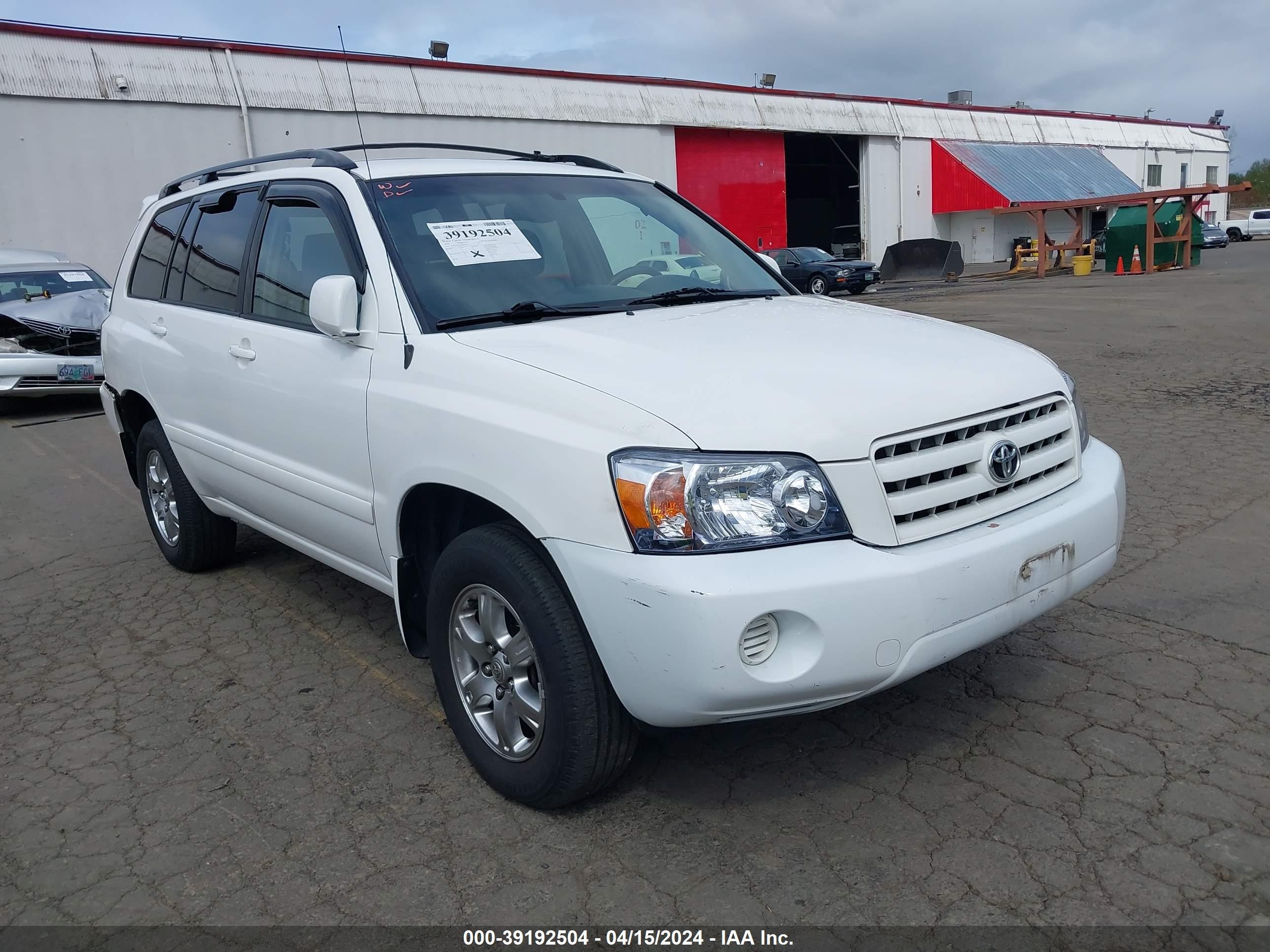 TOYOTA HIGHLANDER 2005 jteep21ax50073271