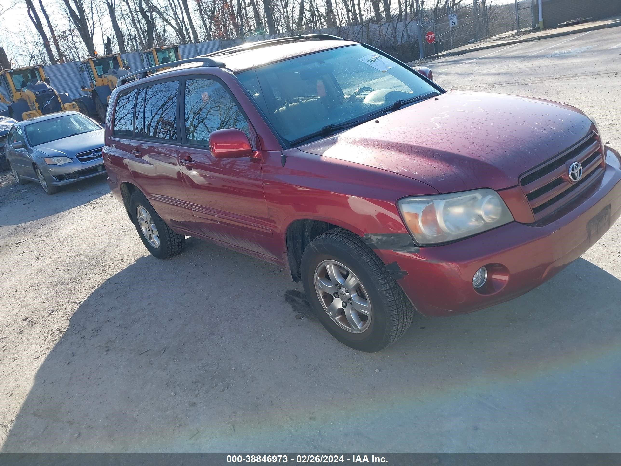 TOYOTA HIGHLANDER 2005 jteep21ax50073366