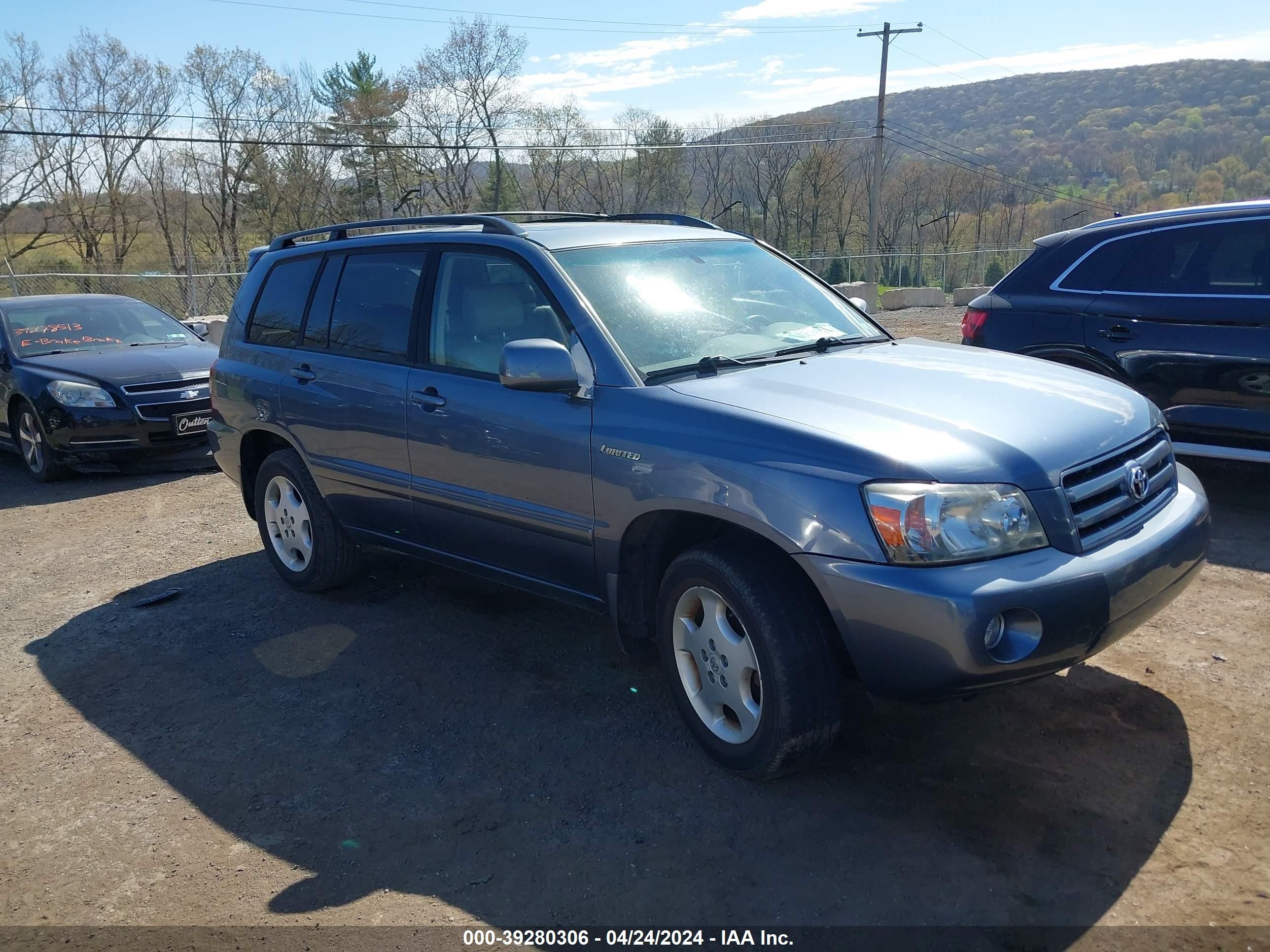 TOYOTA HIGHLANDER 2005 jteep21ax50117902