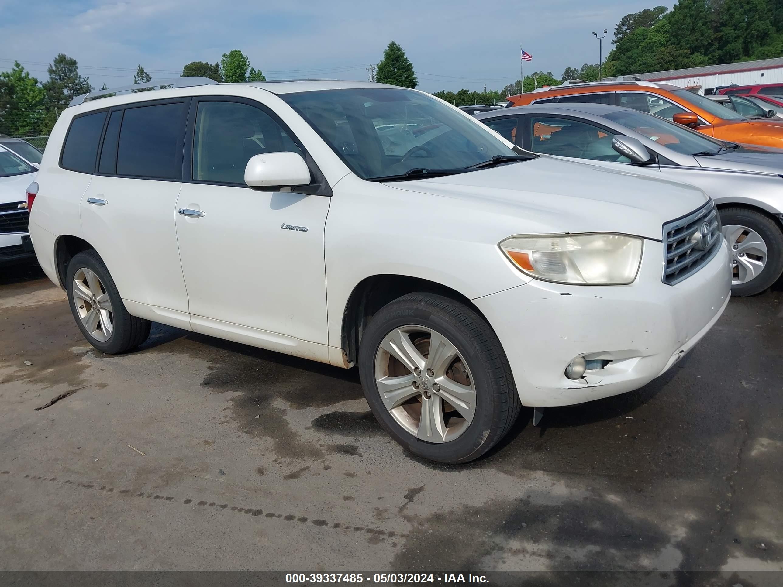 TOYOTA HIGHLANDER 2008 jtees42a382054434