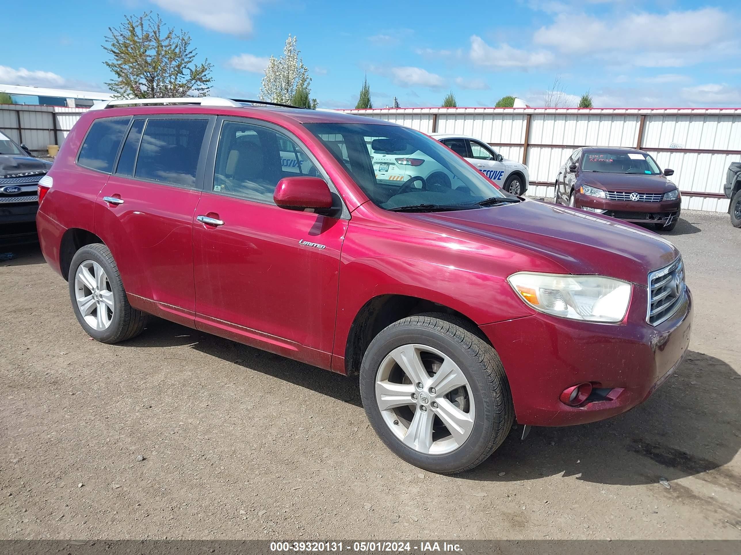 TOYOTA HIGHLANDER 2009 jtees42a592138711