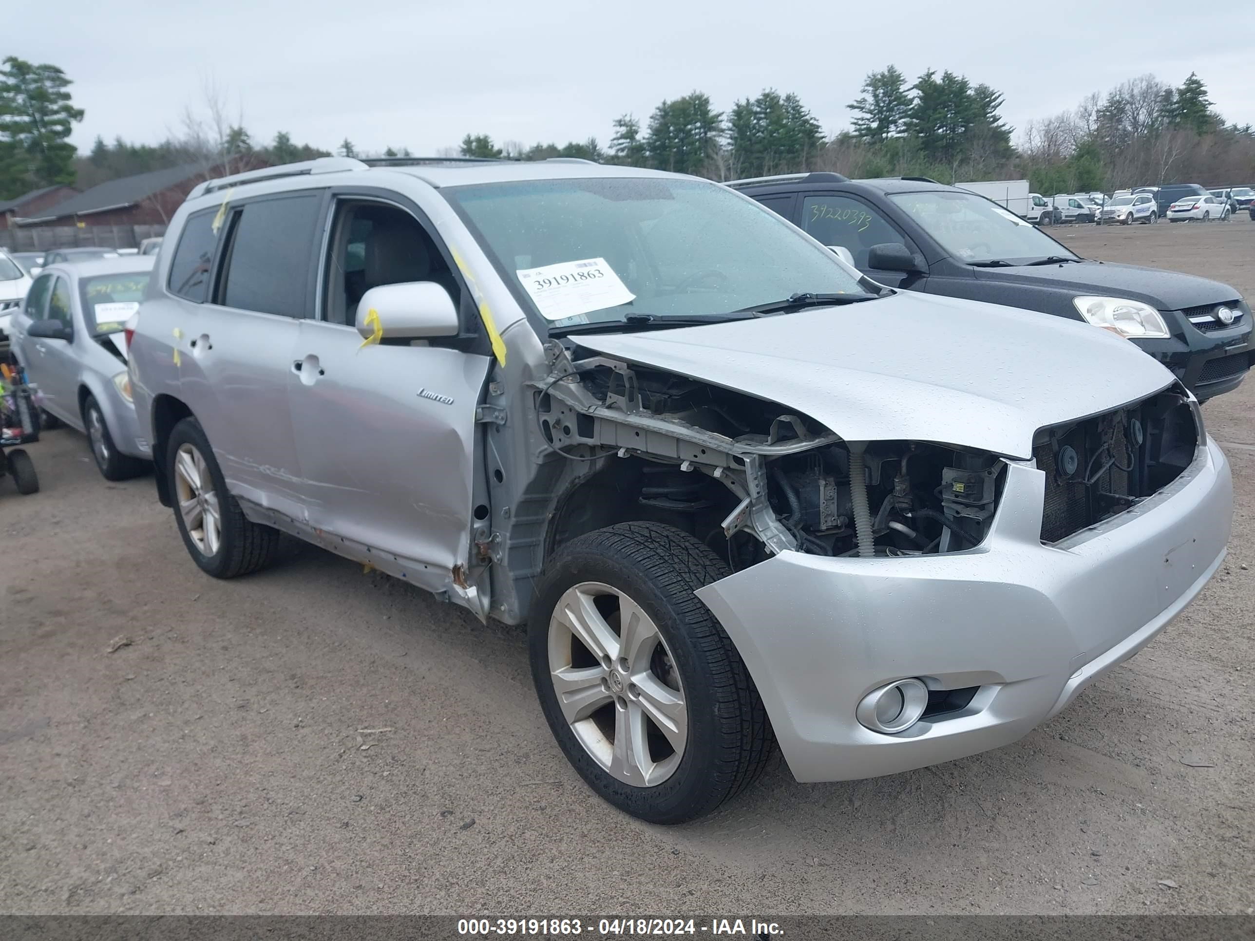 TOYOTA HIGHLANDER 2008 jtees42a982019879