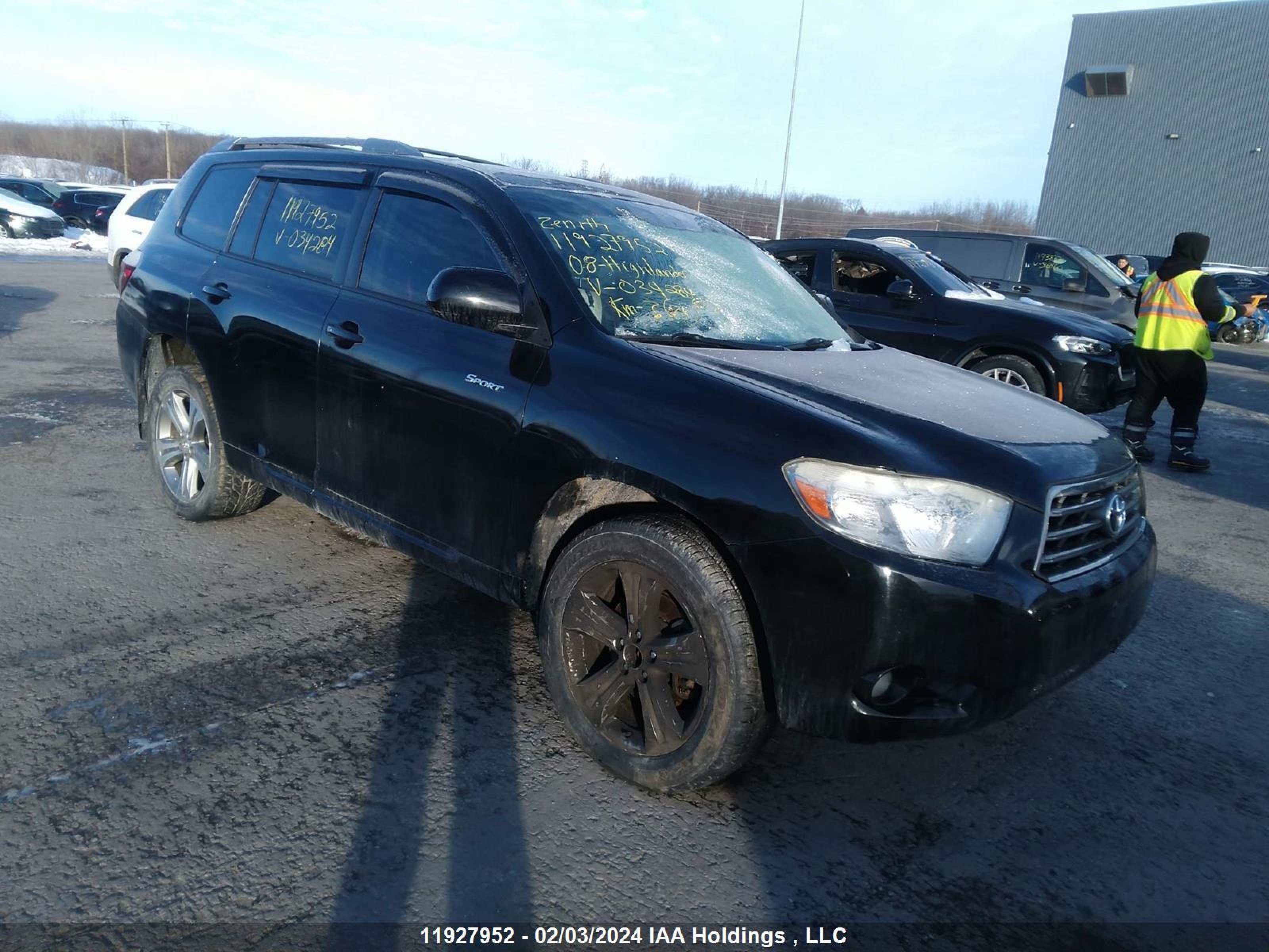 TOYOTA HIGHLANDER 2008 jtees43a082034284