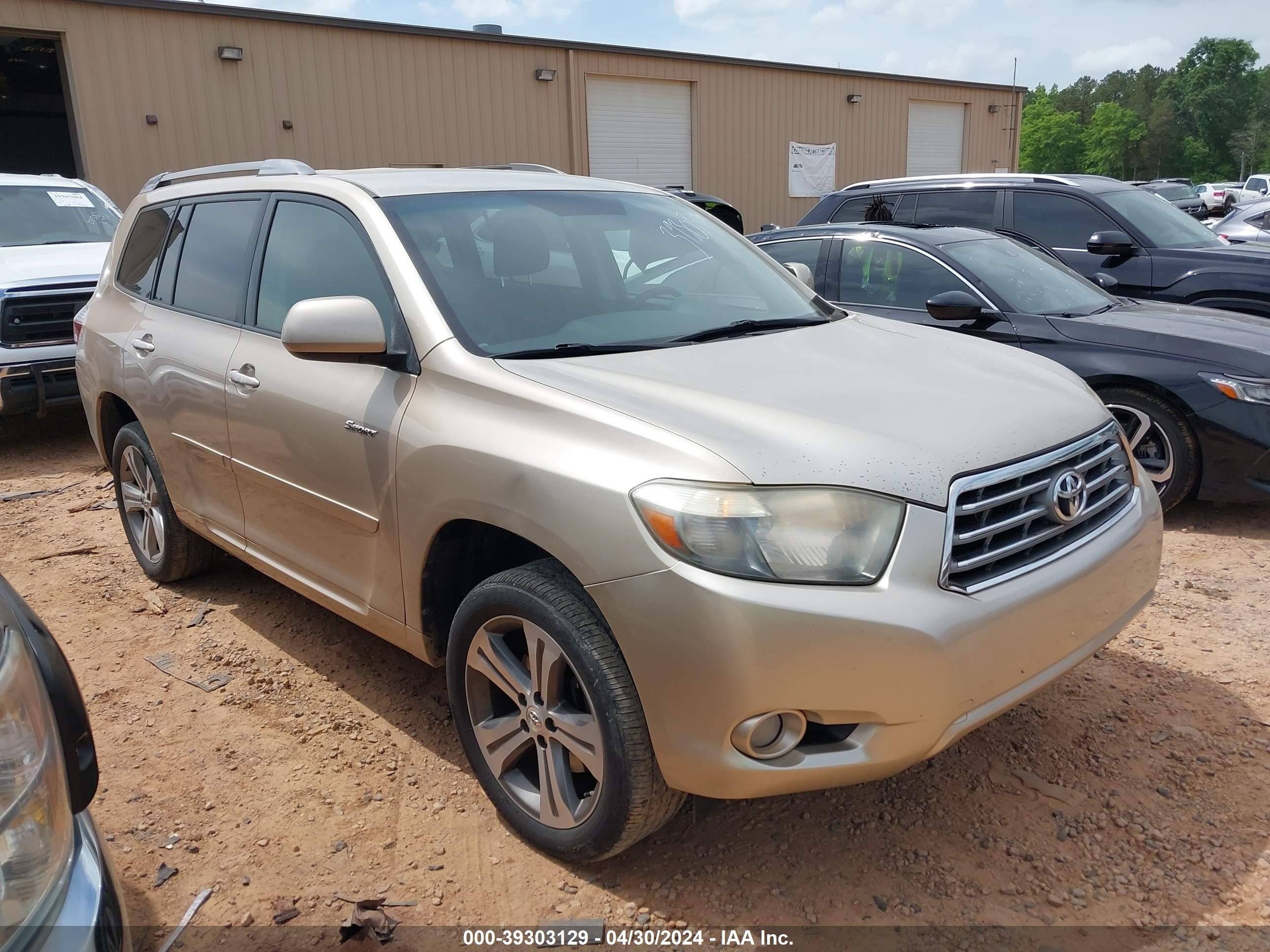 TOYOTA HIGHLANDER 2008 jtees43a282004445