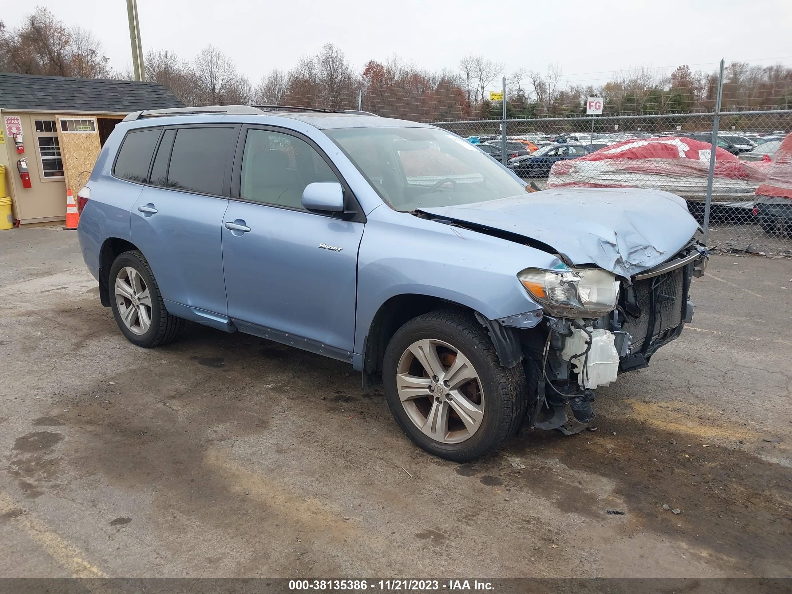 TOYOTA HIGHLANDER 2008 jtees43a382020850