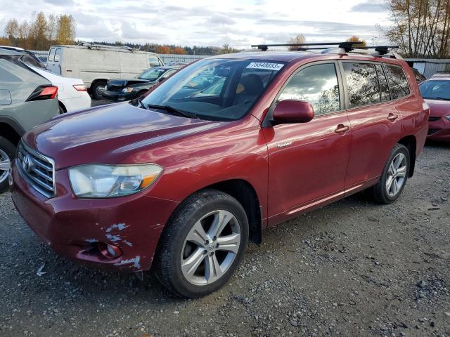 TOYOTA HIGHLANDER 2008 jtees43a482024700