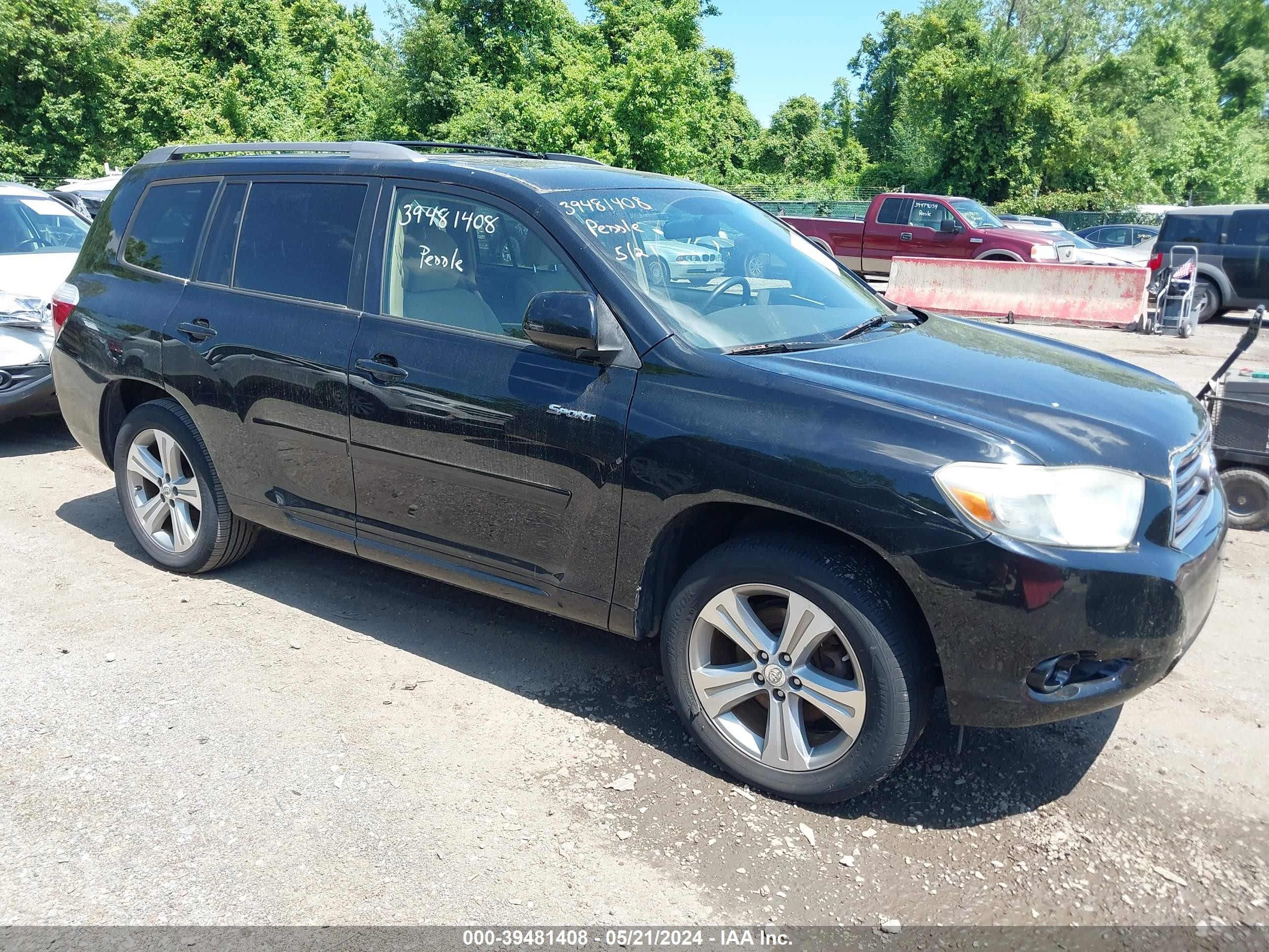 TOYOTA HIGHLANDER 2008 jtees43a482049029