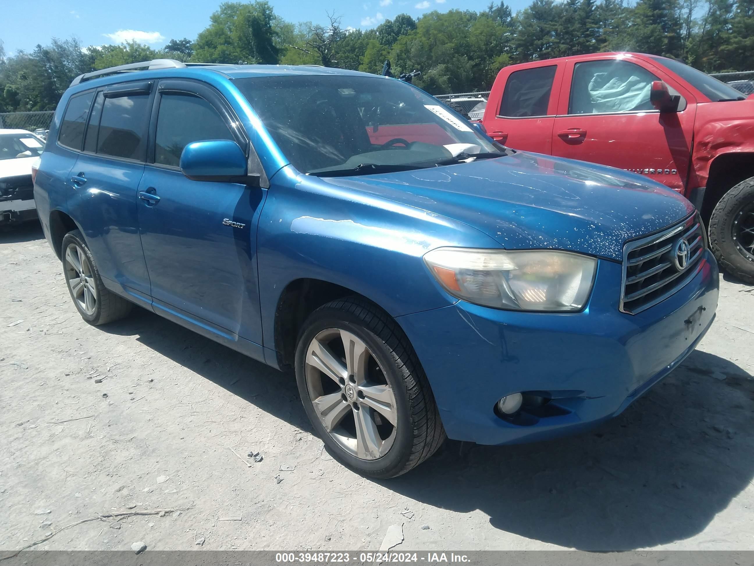 TOYOTA HIGHLANDER 2008 jtees43a682010295