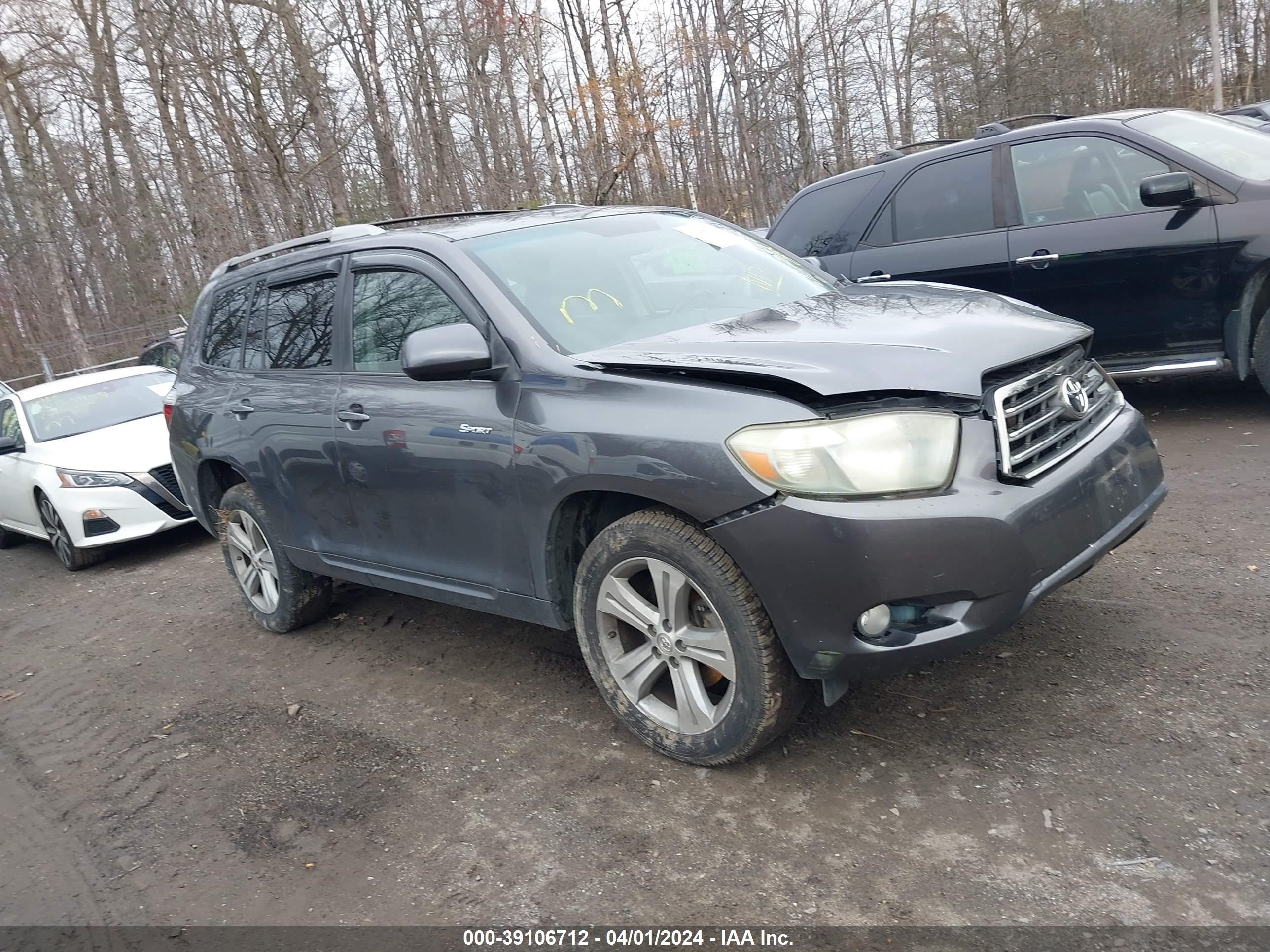 TOYOTA HIGHLANDER 2008 jtees43a882005180